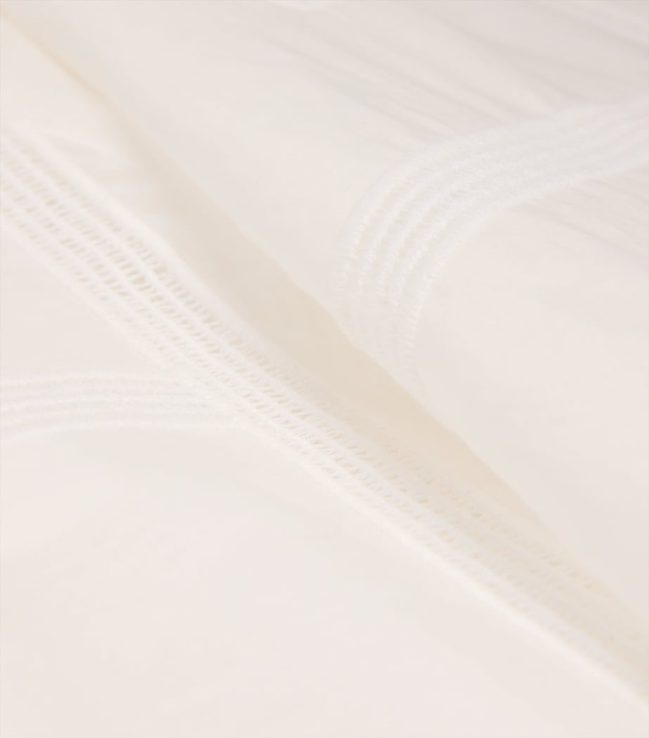 Cotton-Silk Monogram Trousers 047 WHITE Image 5