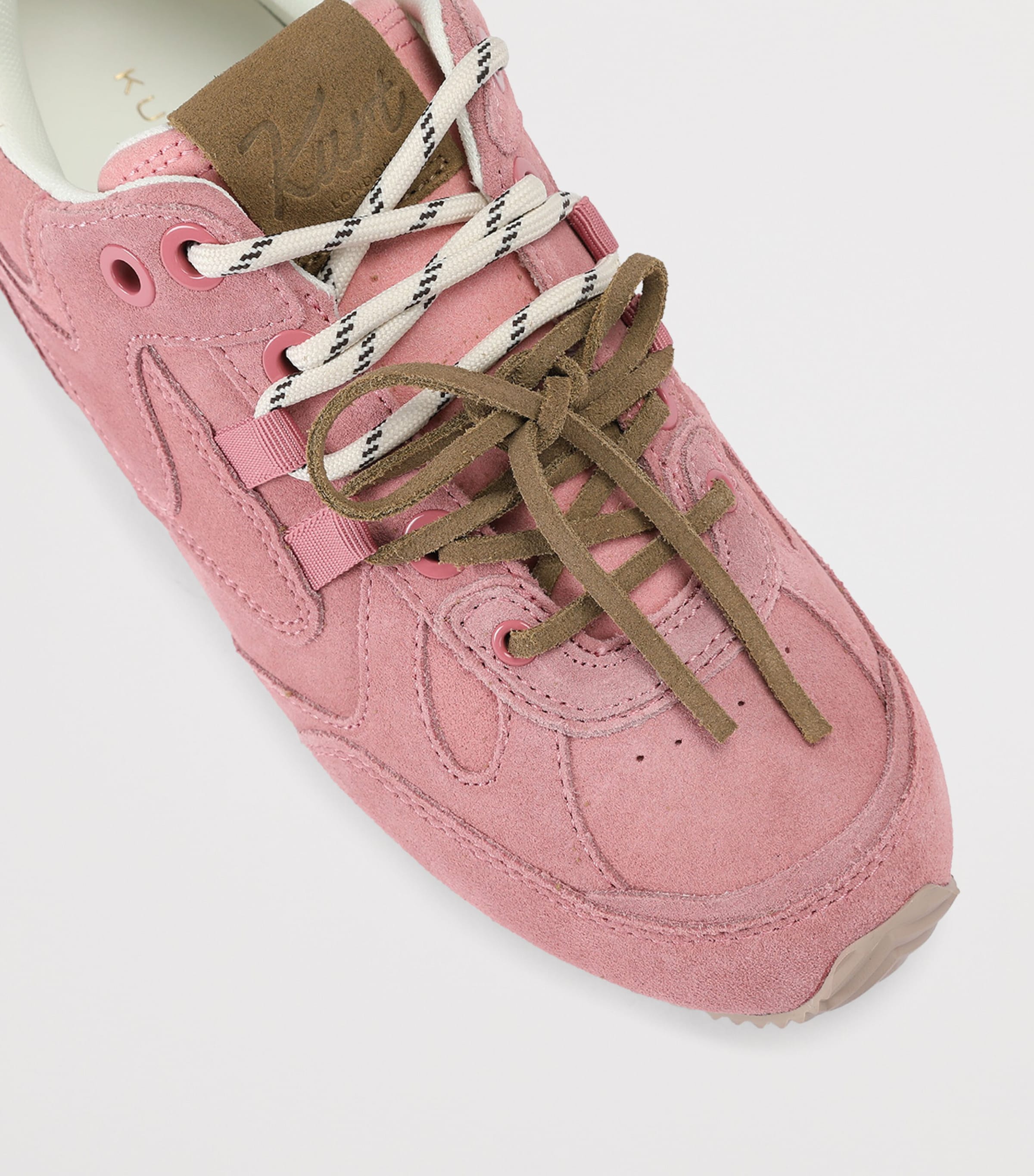 Kurt Geiger London Suede Slim Runner Sneakers Pink Image 2