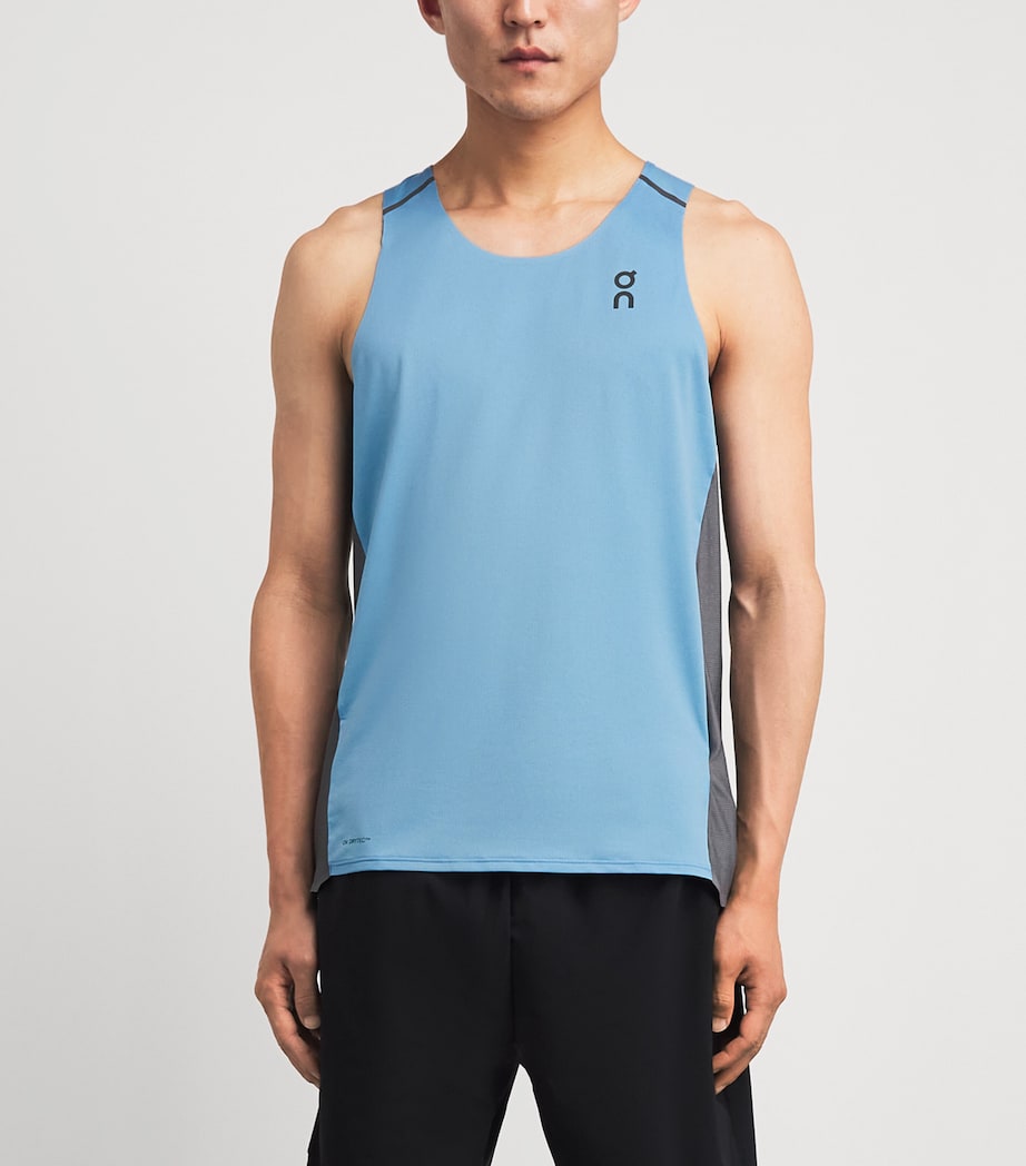 On Mens Performance Tank Top Gourami | Rock Image 4