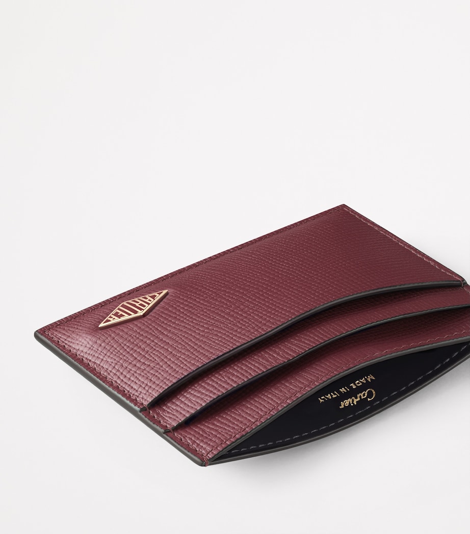 Cartier Leather Losange Card Holder Burgundy Image 5