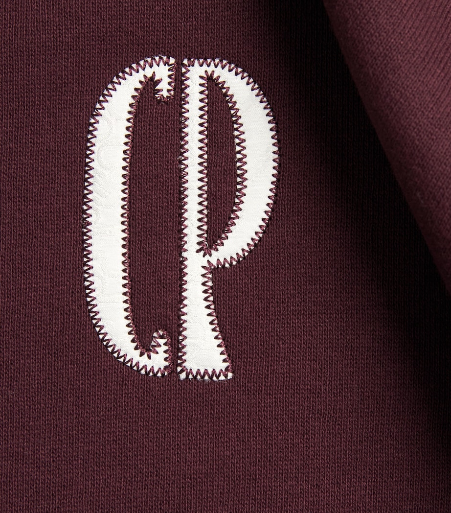 Cotton-Blend Logo Sweatshirt BURGUNDY Image 5