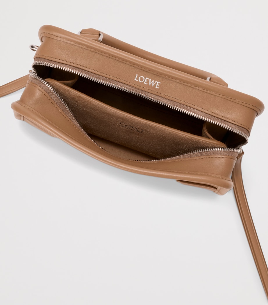 LOEWE Mini Calfskin Amazona 180 Top-Handle Bag Mocha Image 11