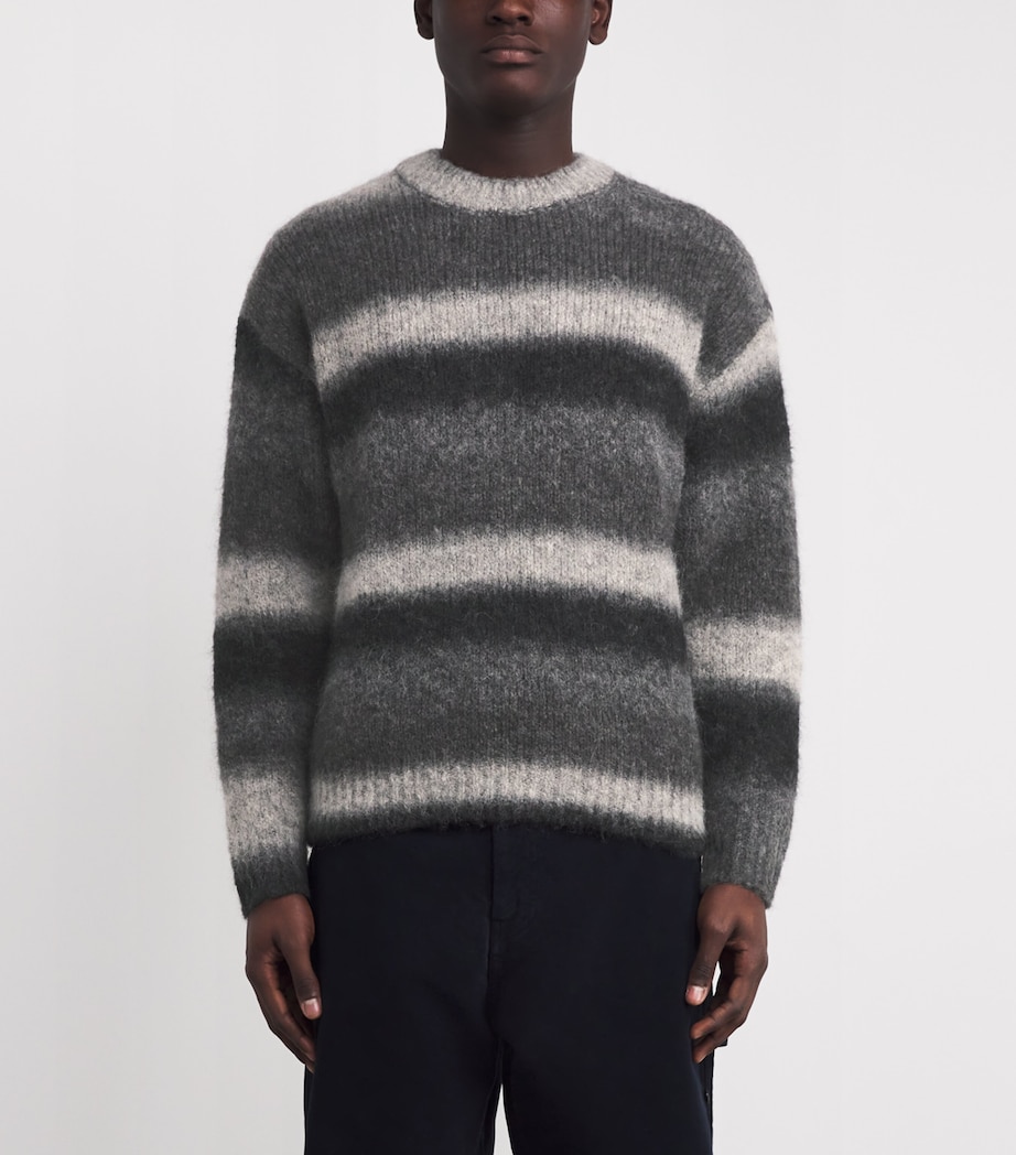 Wool-Blend Gradient Knit Jonas Sweater CHARCOAL MELANGE Image 3