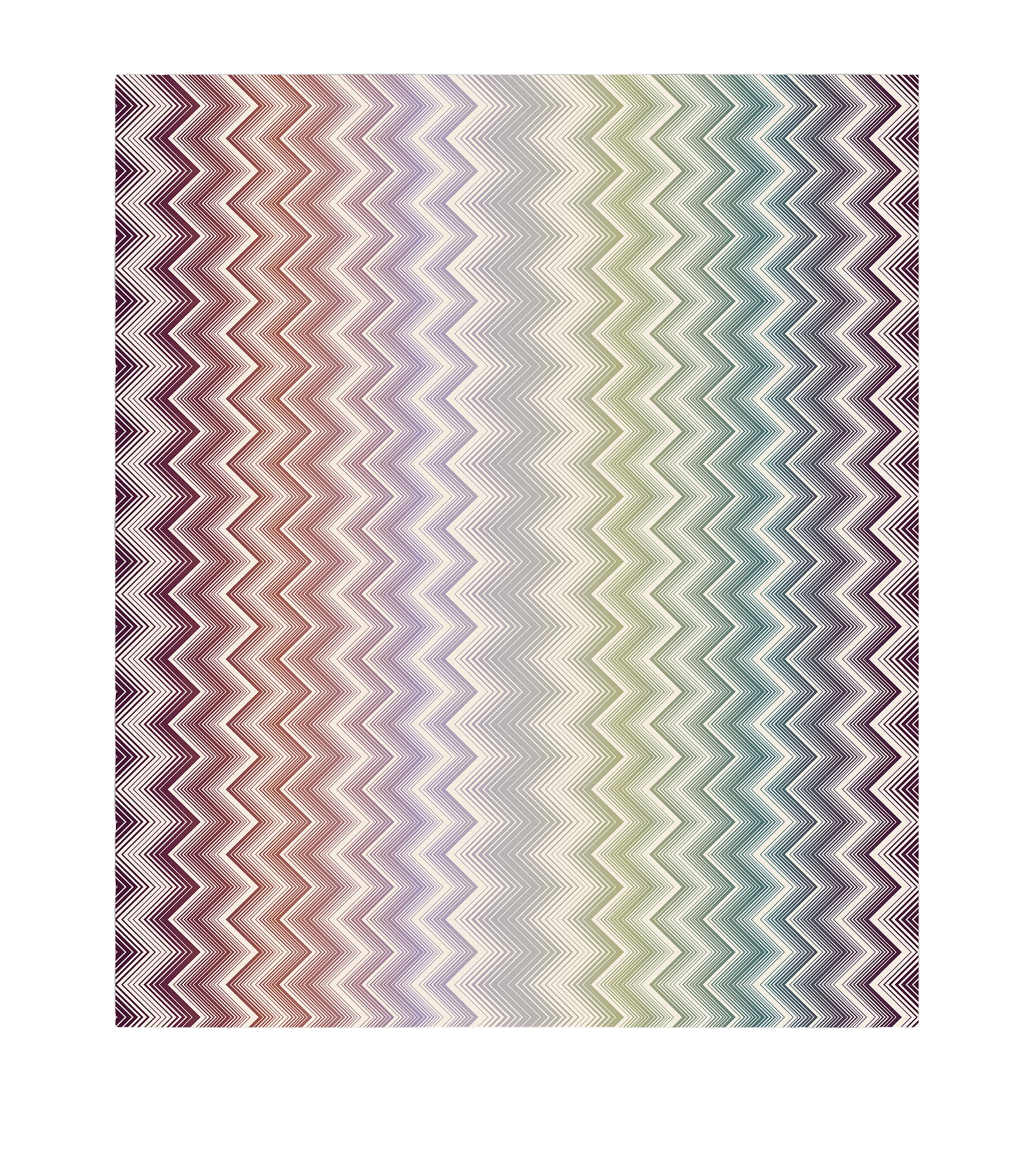 Cotton Satin Zigzag Marea Tablecloth (180cm x 290cm) MULTICOLOUR Image 1