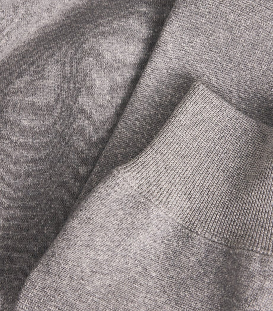 Cotton Smooth Soft Sweatshirt TOP GRAY Image 5