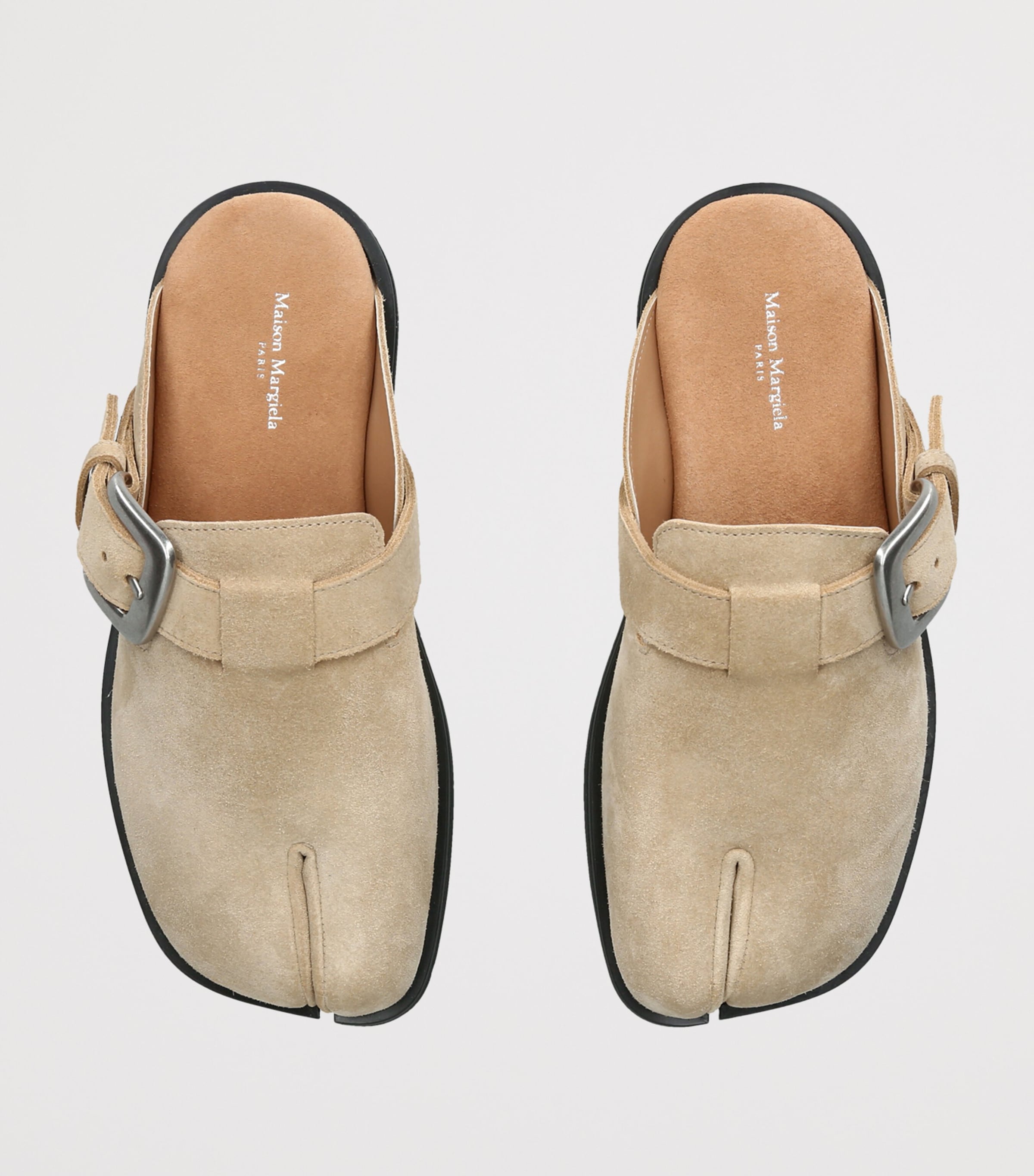 Maison Margiela Green Suede Tabi Daily Mules | Harrods US