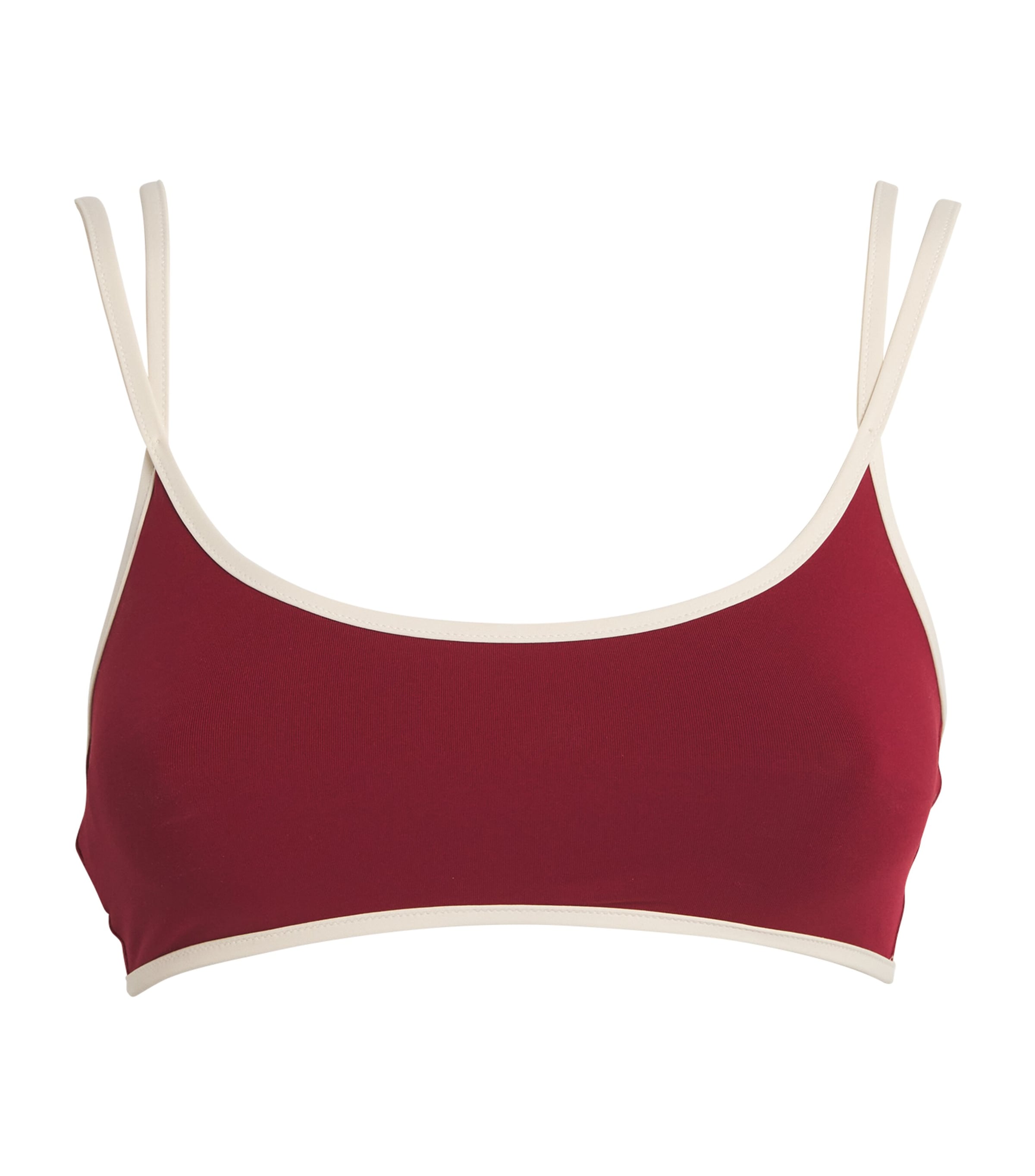 Eres Cut-out Iman Bikini Top In Red