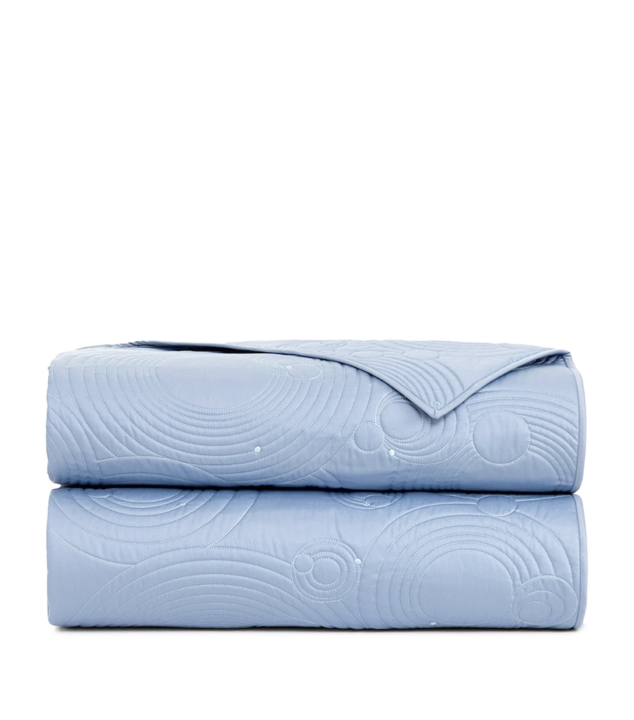 Yves Delorme Couture Supima Cotton Quilted Ondes Bedcover (260cm x 300cm) Pastel Image 1