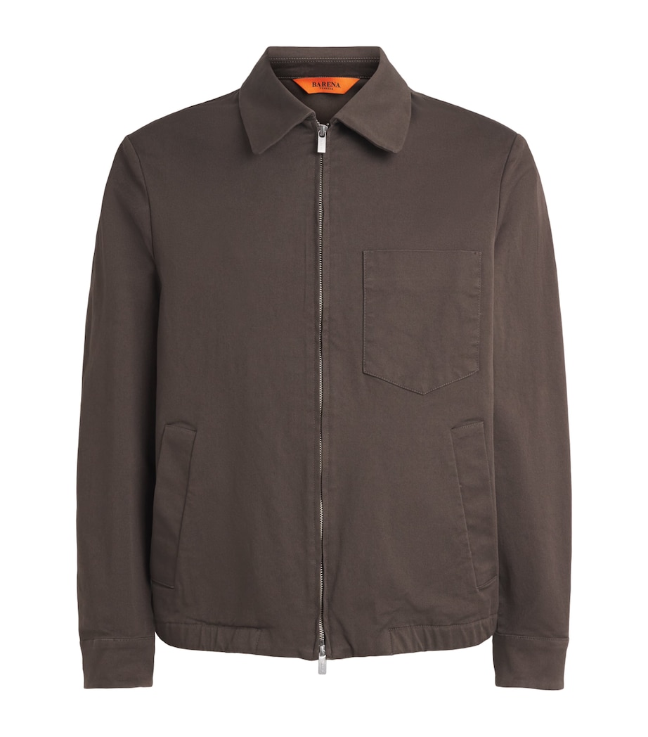 Barena Mens Gabardine Field Jacket Bruno Image 1