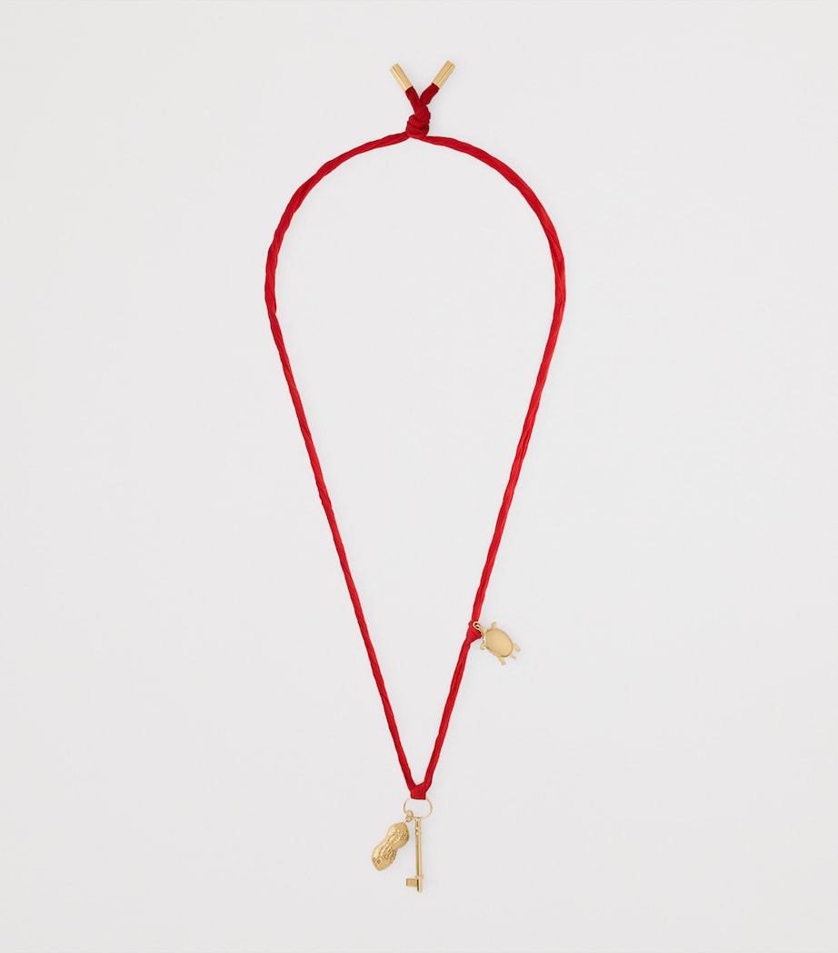 Silk Charms Necklace GOLDEN YELLOW Image 3