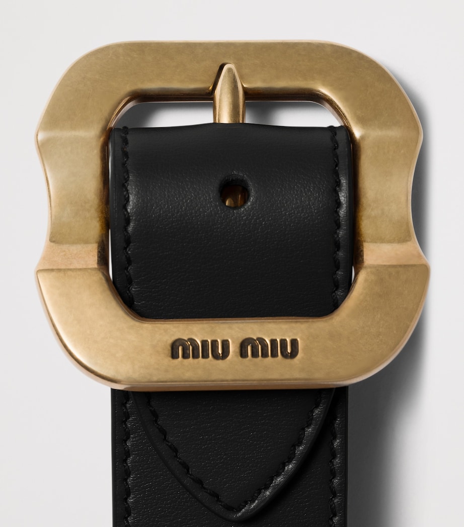 Leather Buckle Bracelet F0632 Image 3