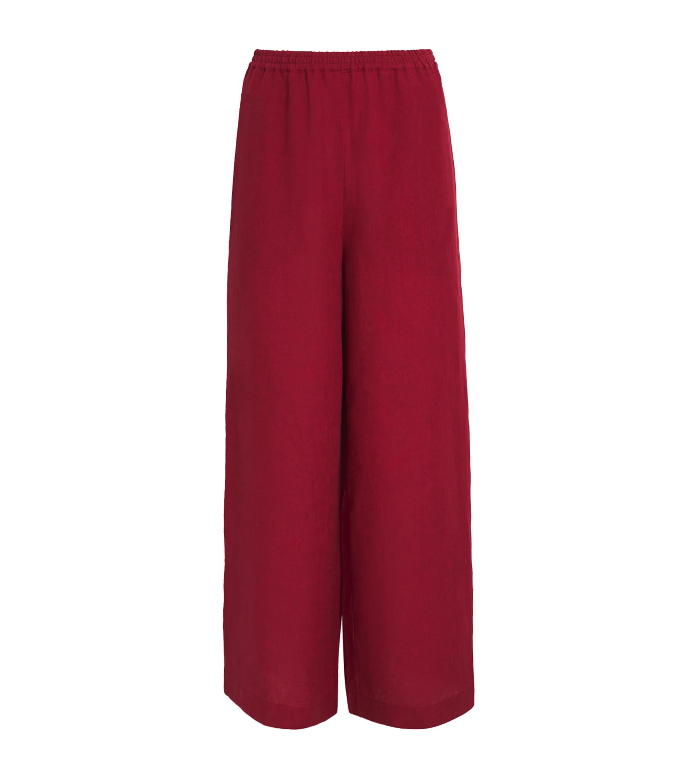 Eres Linen Select Wide-leg Trousers In Red