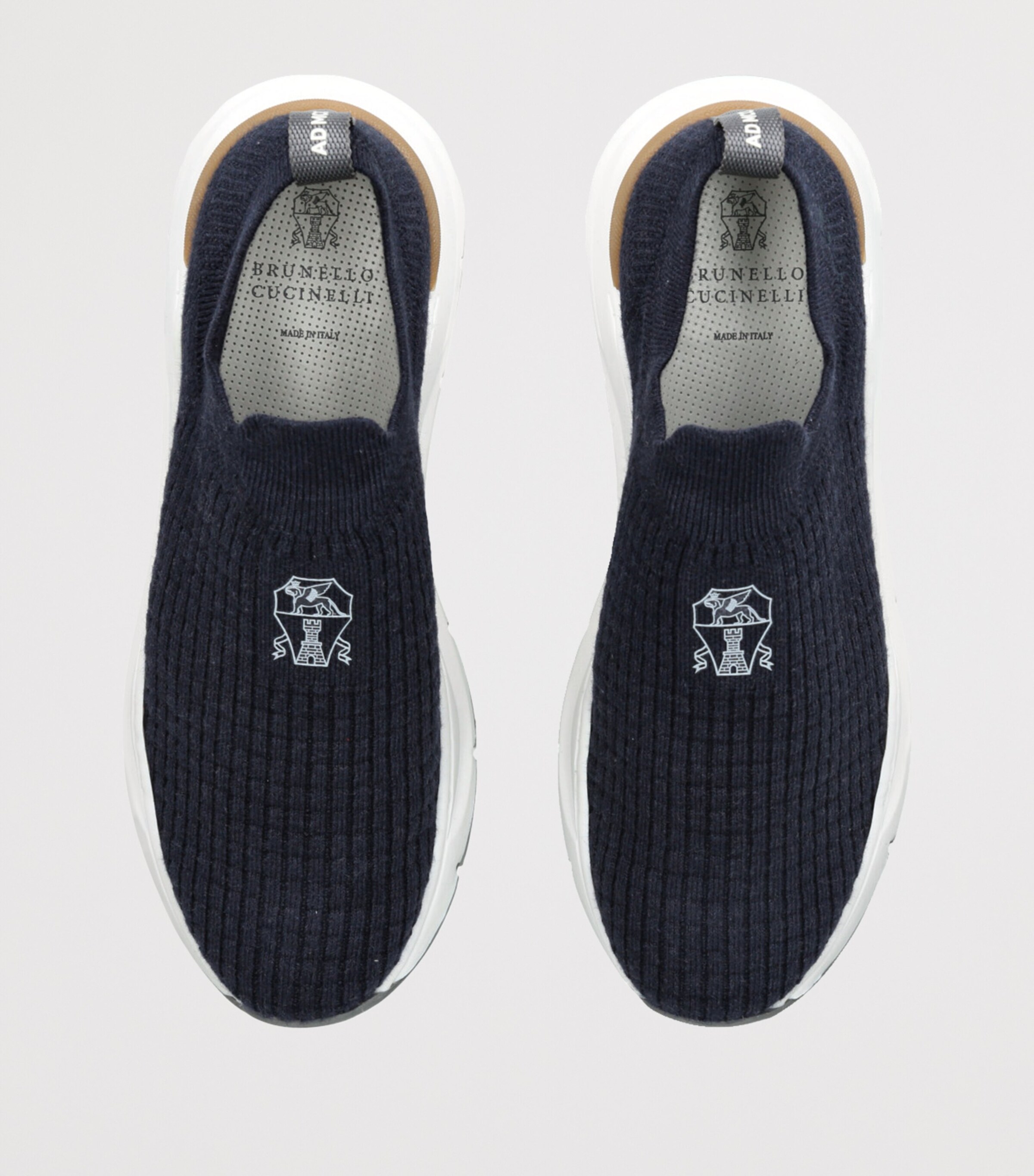 Knitted Slip-On Sneakers NAVY Image 4