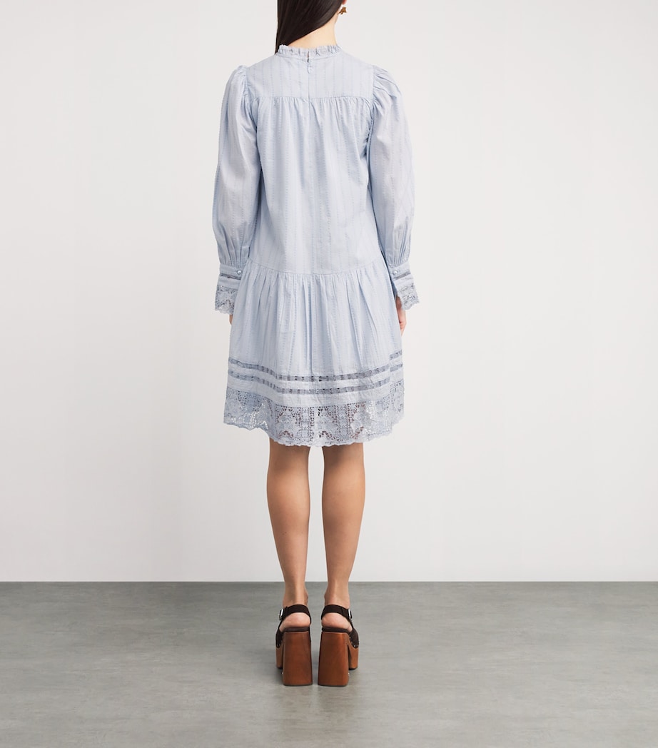 Cotton Colette Mini Dress CELESTE Image 3