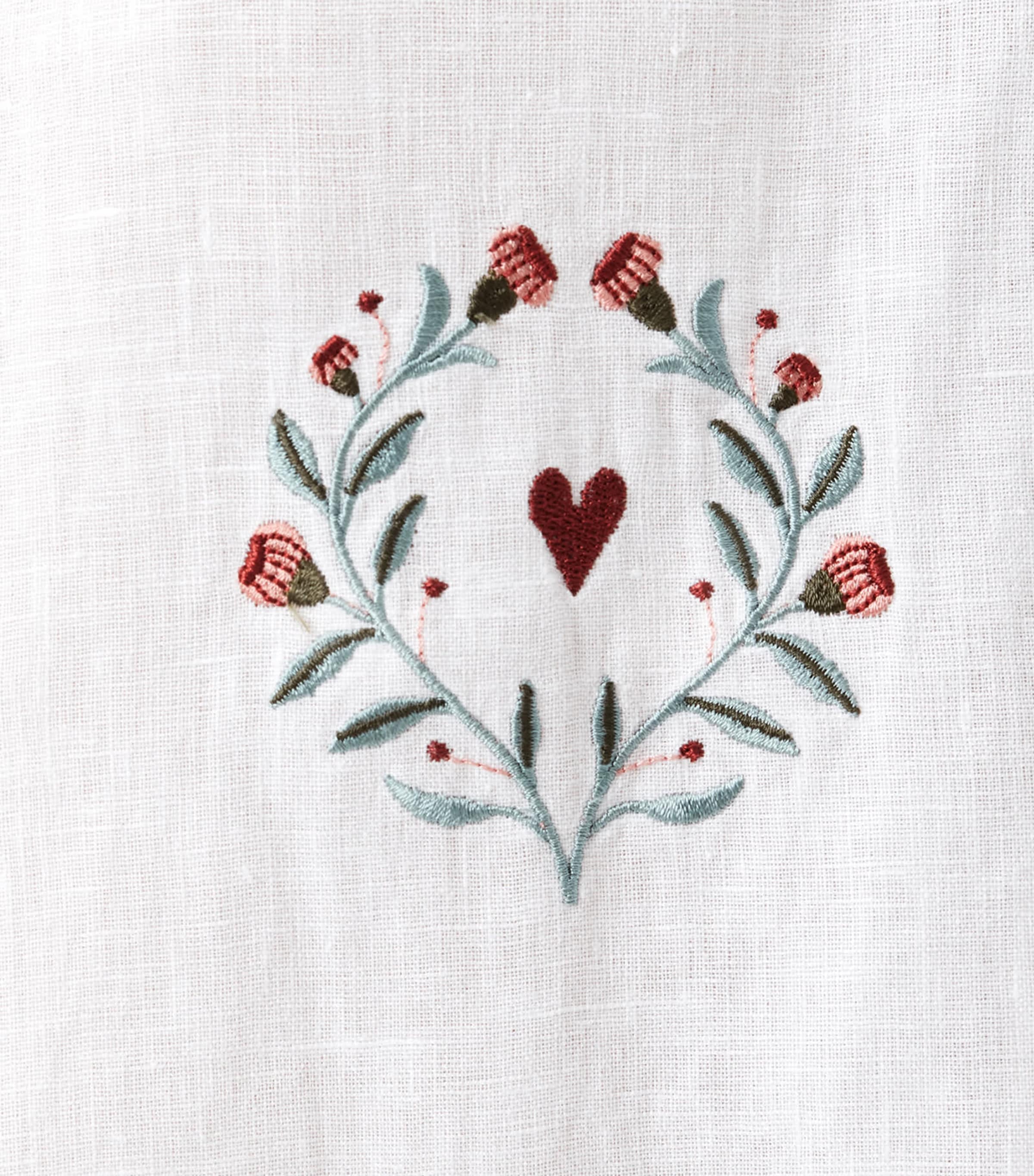 AllSaints Mens Linen Embroidered Deck Shirt Ecru Image 5