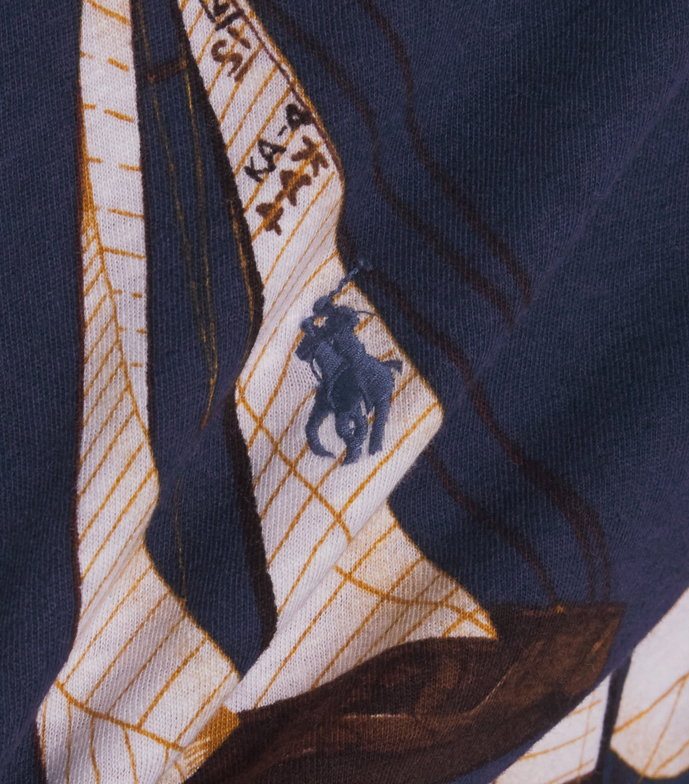 Polo Ralph Lauren Mens Linen-Cotton Sailboat Polo Shirt Nautical Traverse Image 6