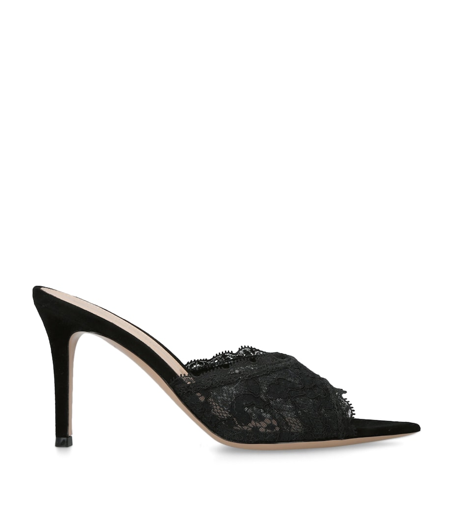 Lace Claudia Mules 85 BLACK Image 1