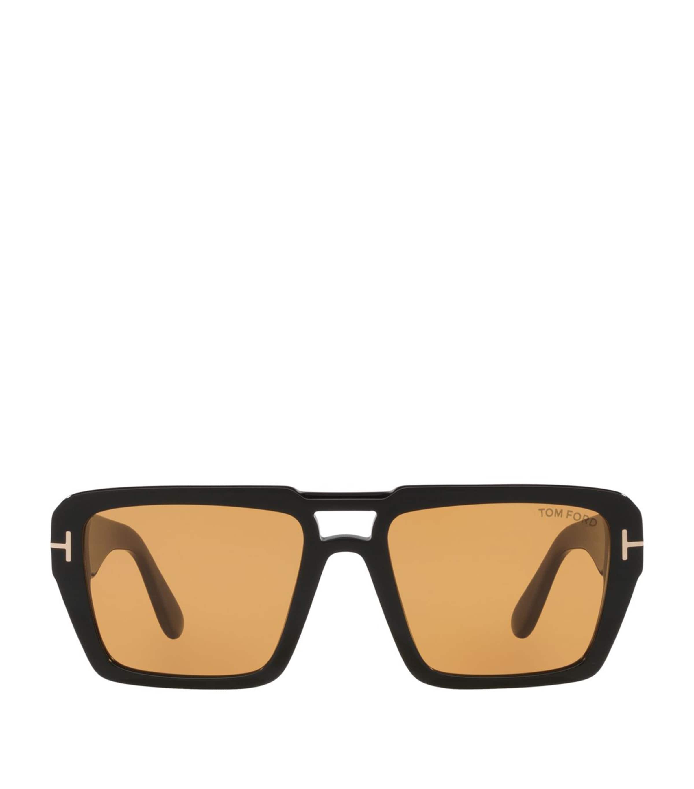 Tom Ford Acetate Redford Tr Sunglasses In Black