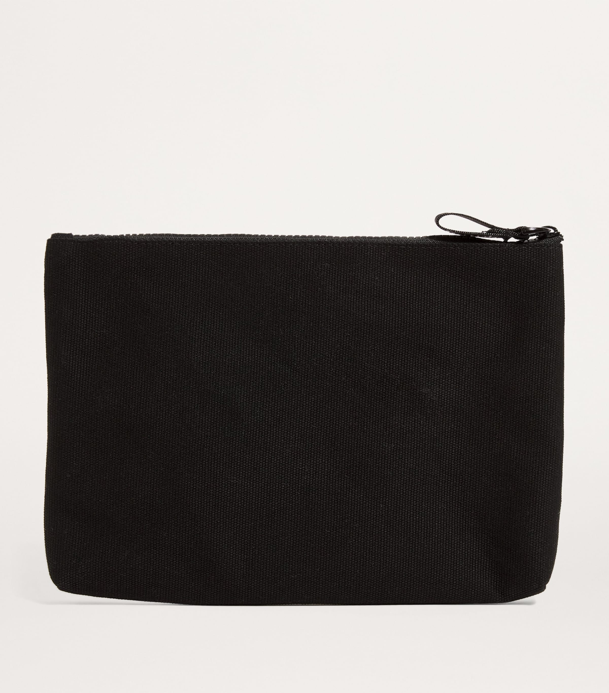 Medium Cotton Logo Pouch BLACK Image 2