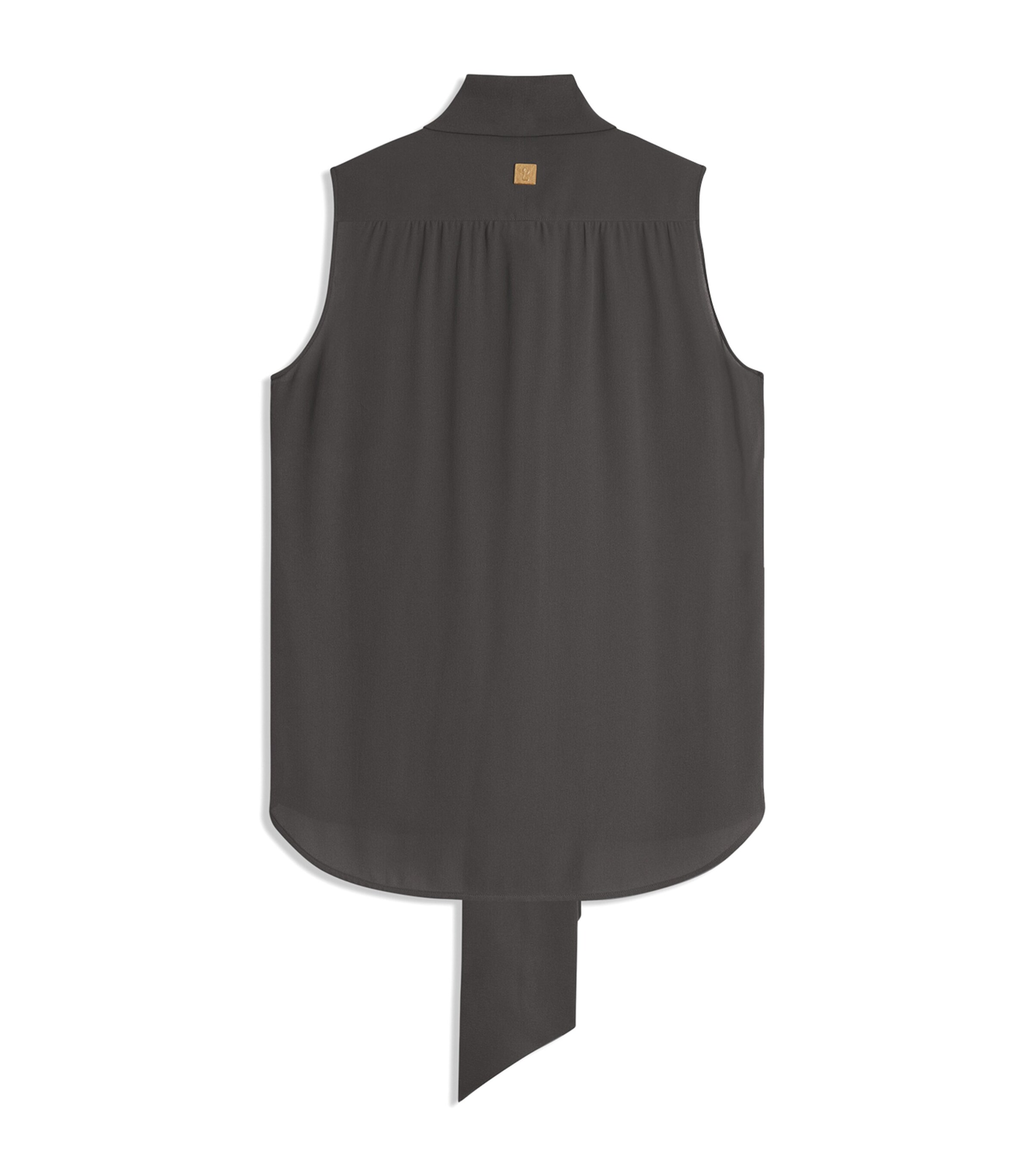 Schiaparelli Womens Silk Lavallière Top Black Image 4