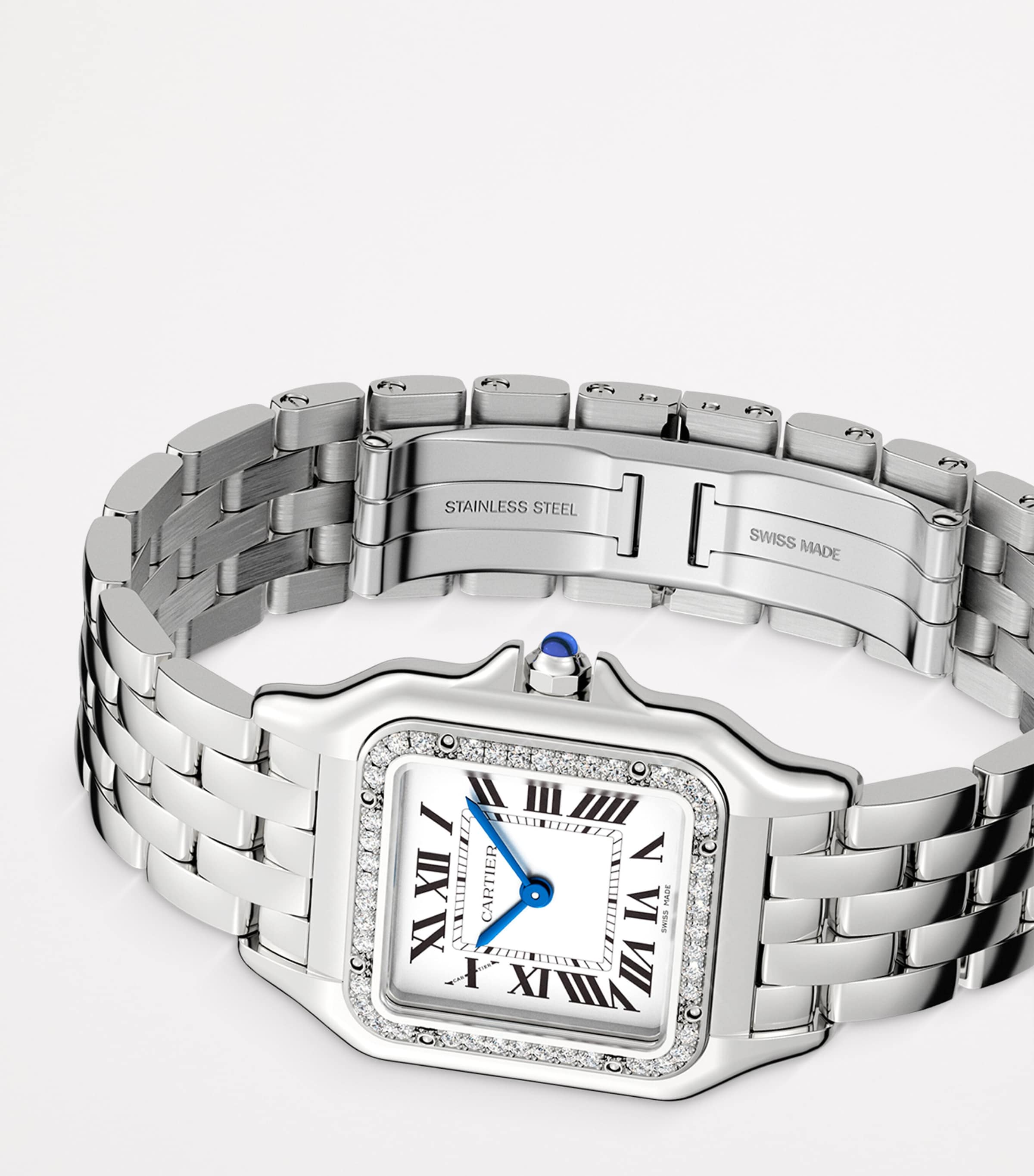 Cartier Medium Stainless Steel and Diamond Panthère de Cartier Watch 36.5mm Steel Image 4