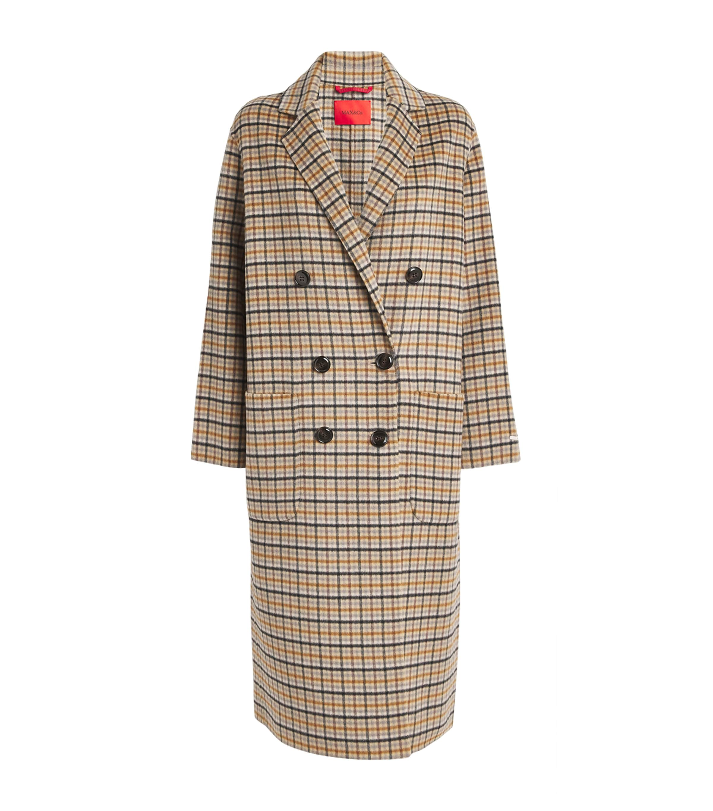 Max & Co Wool-blend Coat In Beige