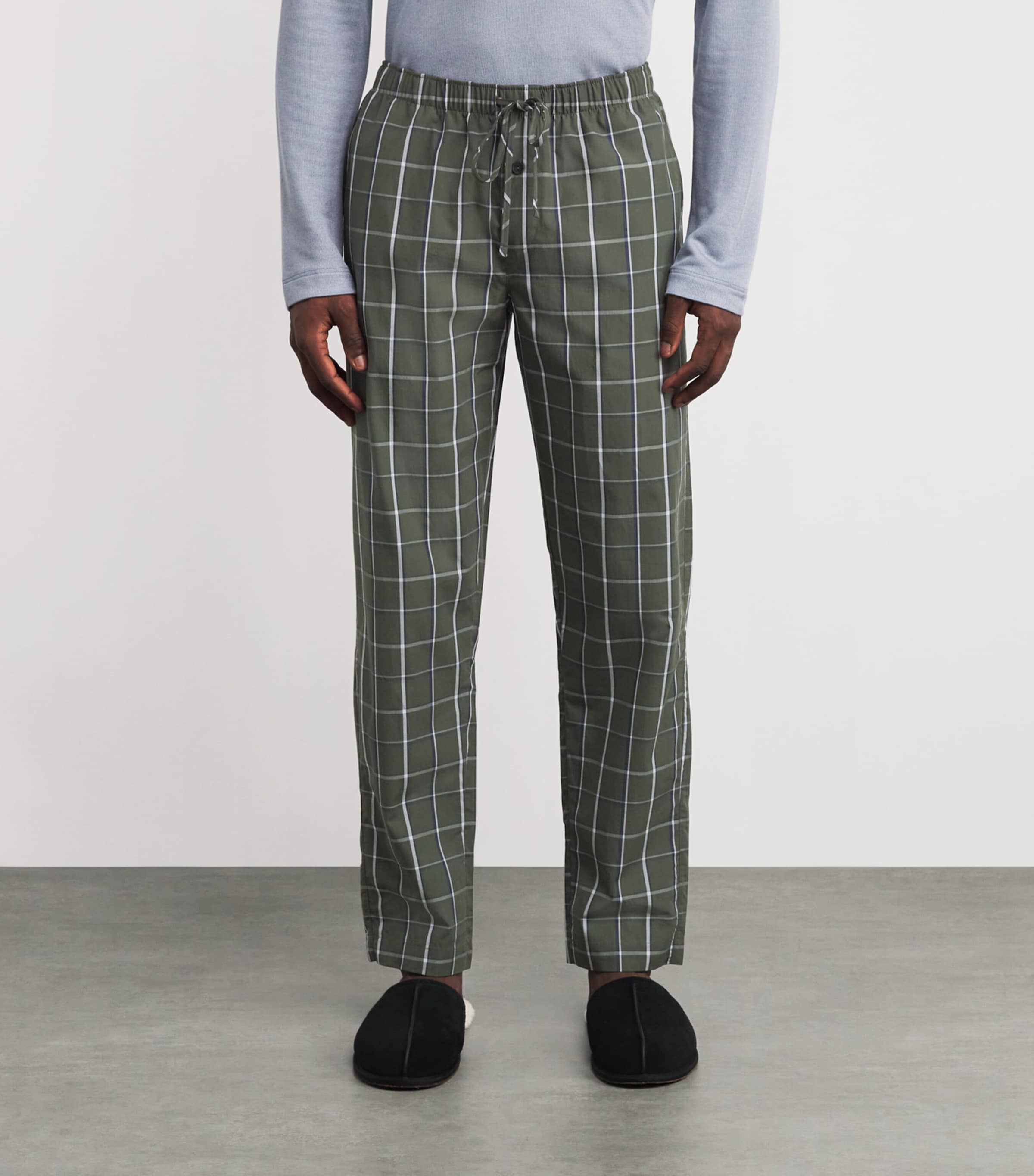 Cotton Check Night & Day Lounge Trousers 3041 URBAN CHECK Image 3