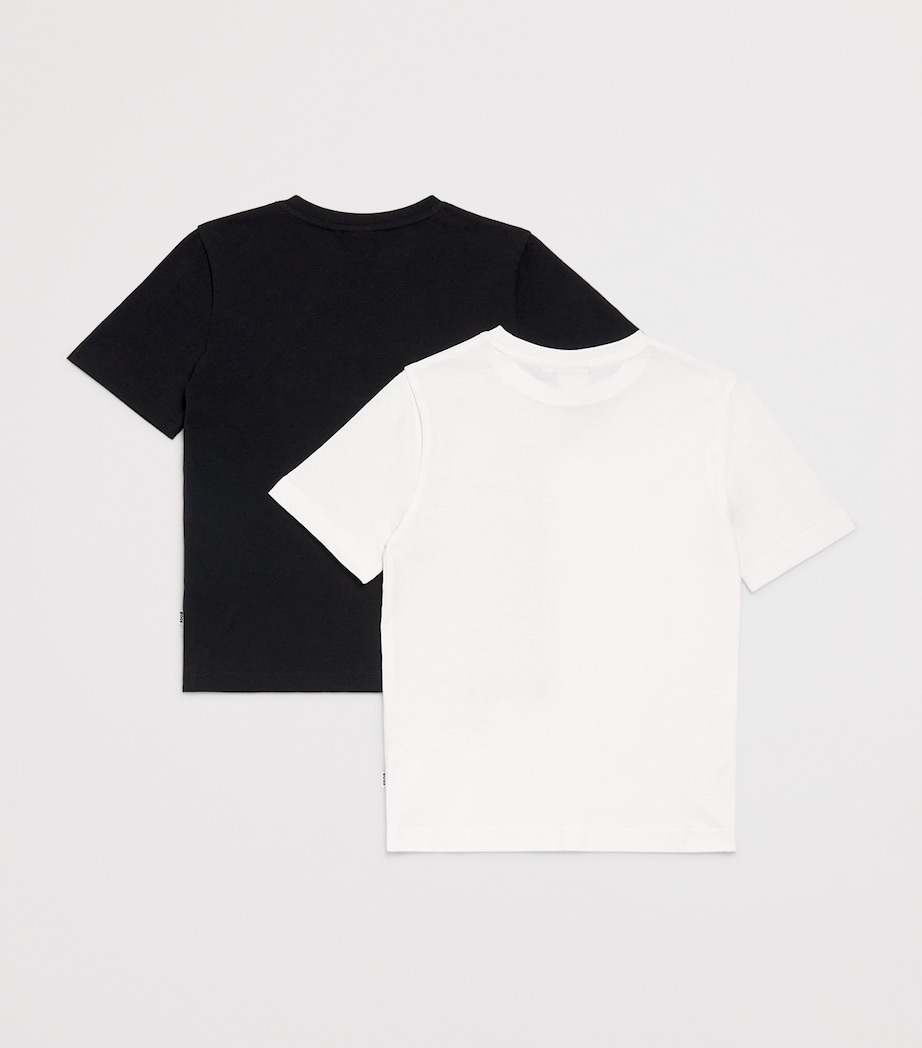 BOSS Kidswear Pack of 2 Logo T-Shirts (4-16 Years) Black White Image 2