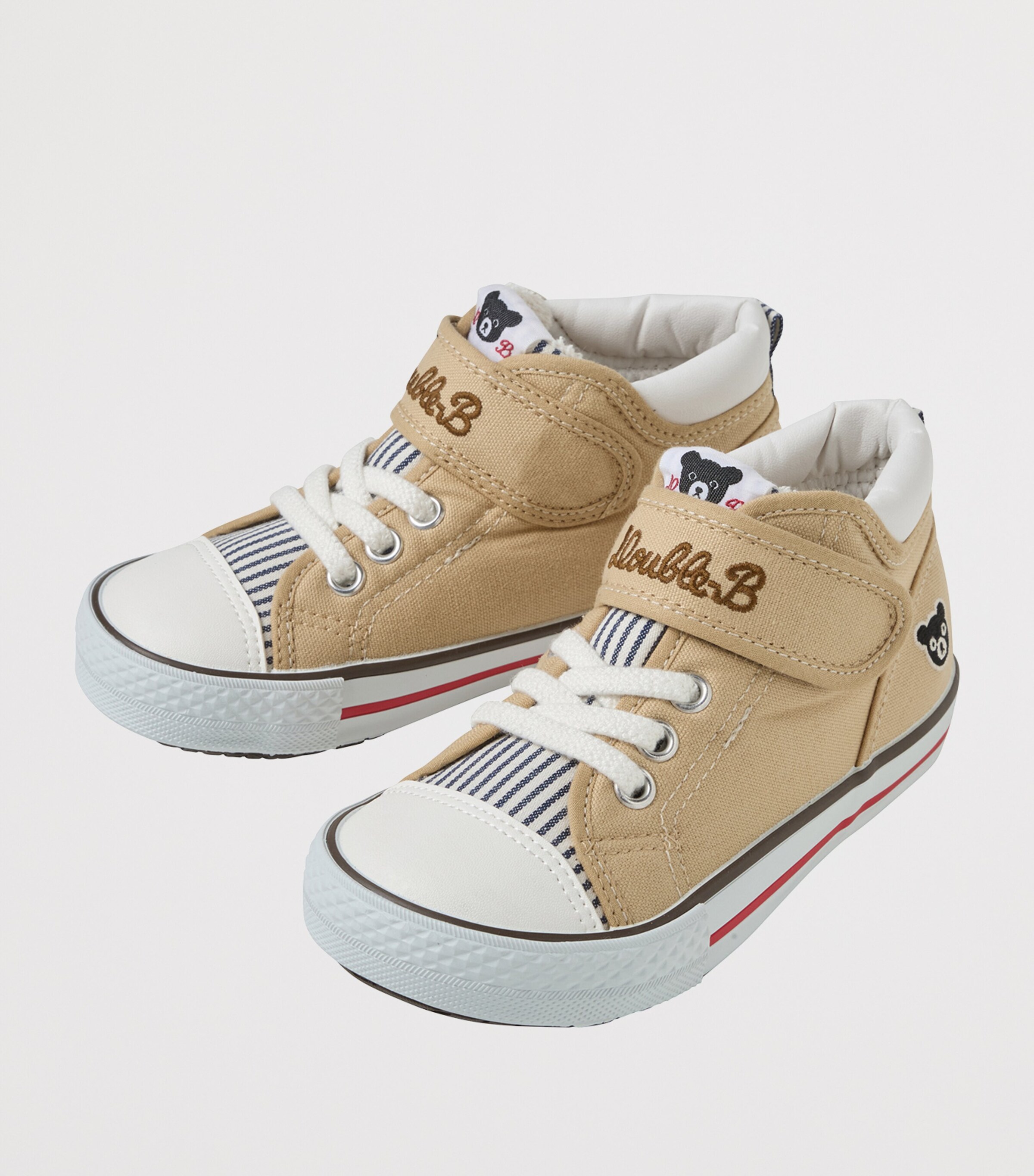 Miki House Cotton Canvas Velcro Sneakers Image 2