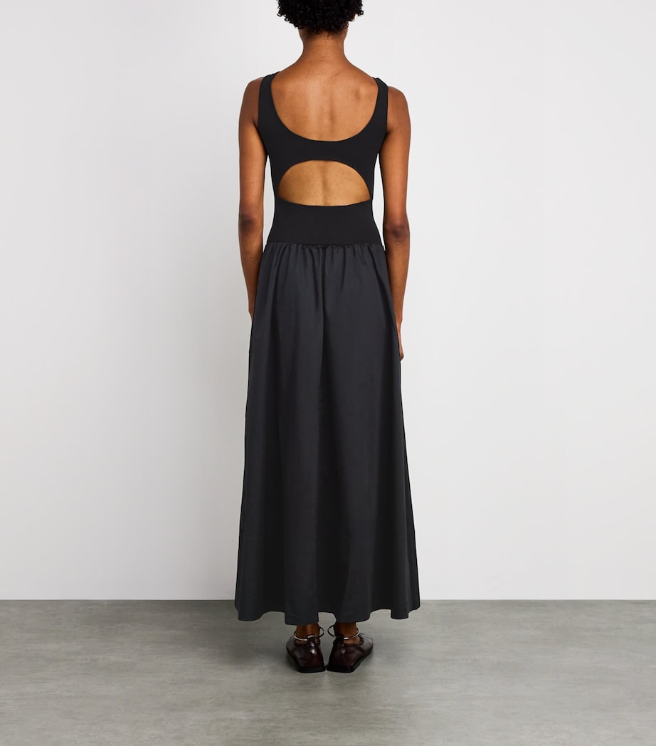 Cut-Out Maxi Dress BLACK Image 3