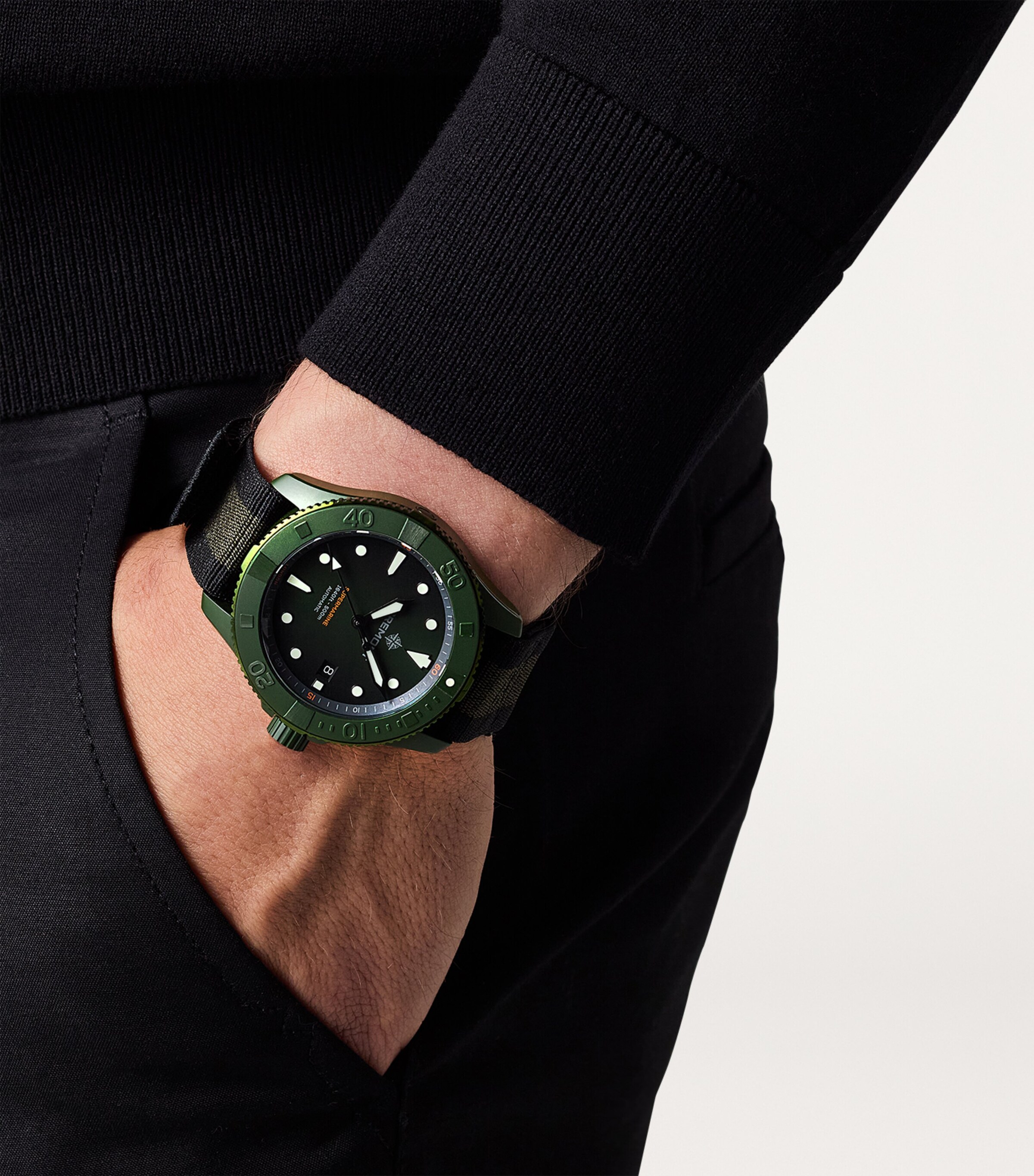 Ceramic Supermarine Watch 43mm GREEN Image 6