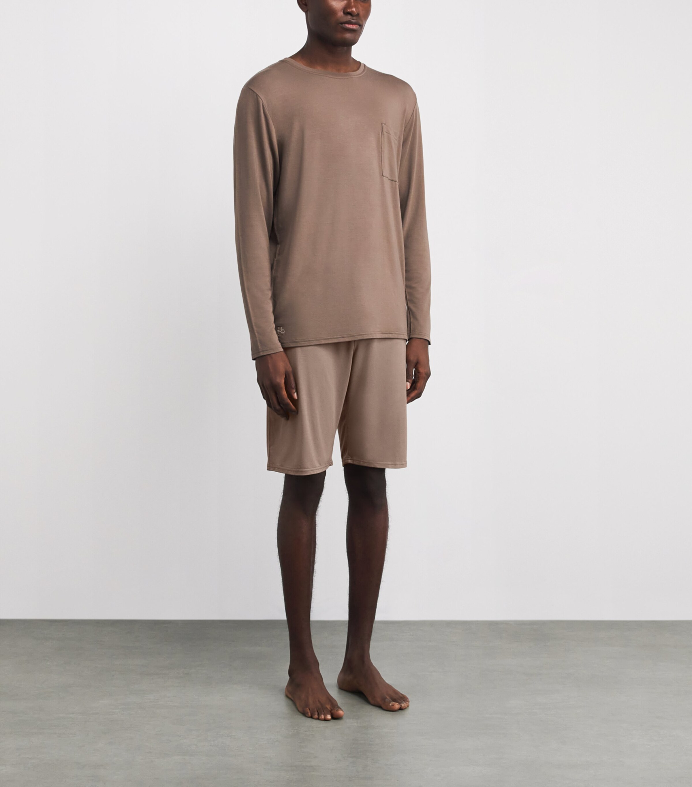 Long-Sleeve Lounge T-Shirt UMBD UMBER/ DESERT Image 2