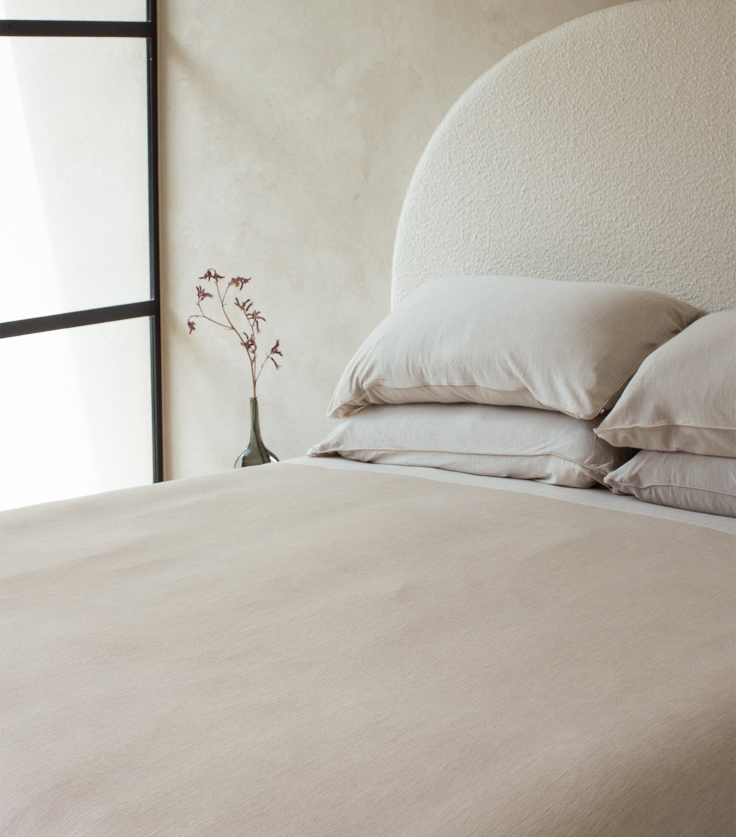 SHLEEP Merino Jersey Pillowcase Pair (50cm x 75cm) Tropical Sand