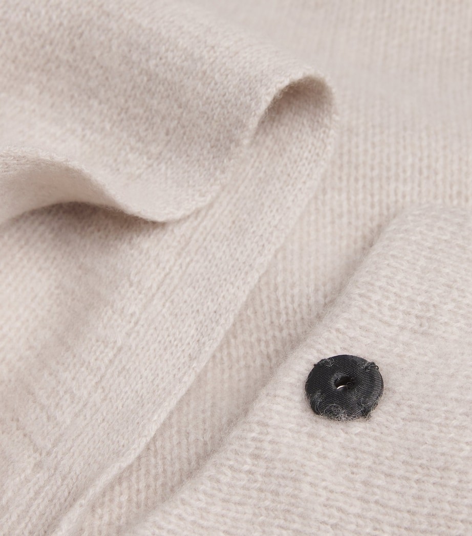 Organic Cashmere Scarf Spain Cardigan LIGHT BEIGE Image 5
