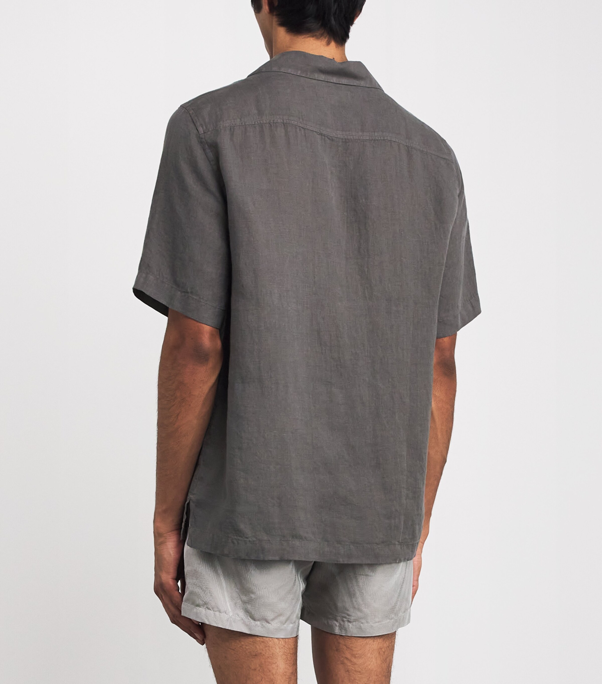 Linen Angelo Shirt 905-CEDAR GREY Image 4