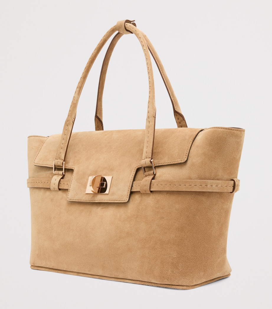 Max Mara Suede Tote Bag Beige Image 3