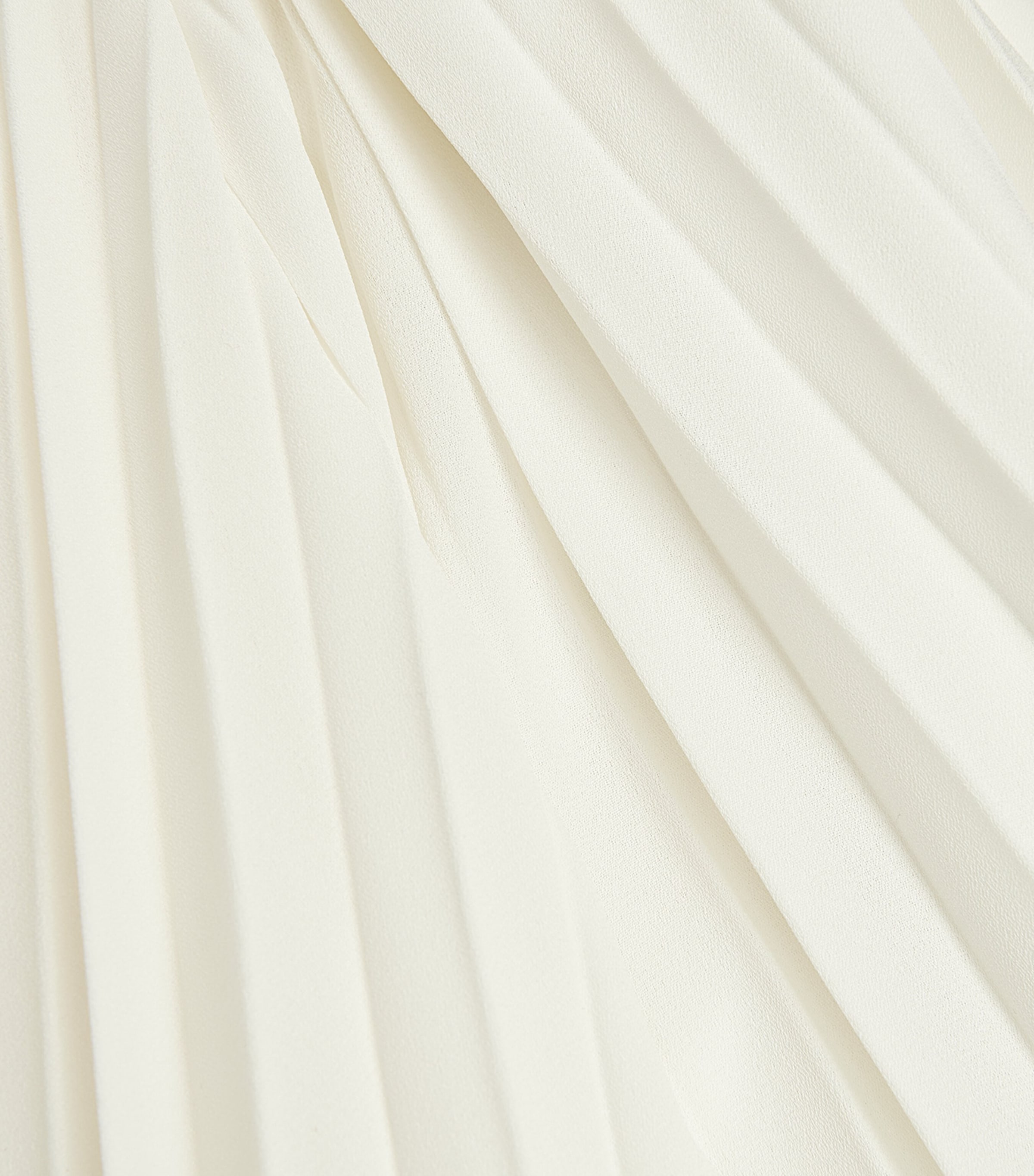 Lace-Trim Pleated Dress IVORY Image 5