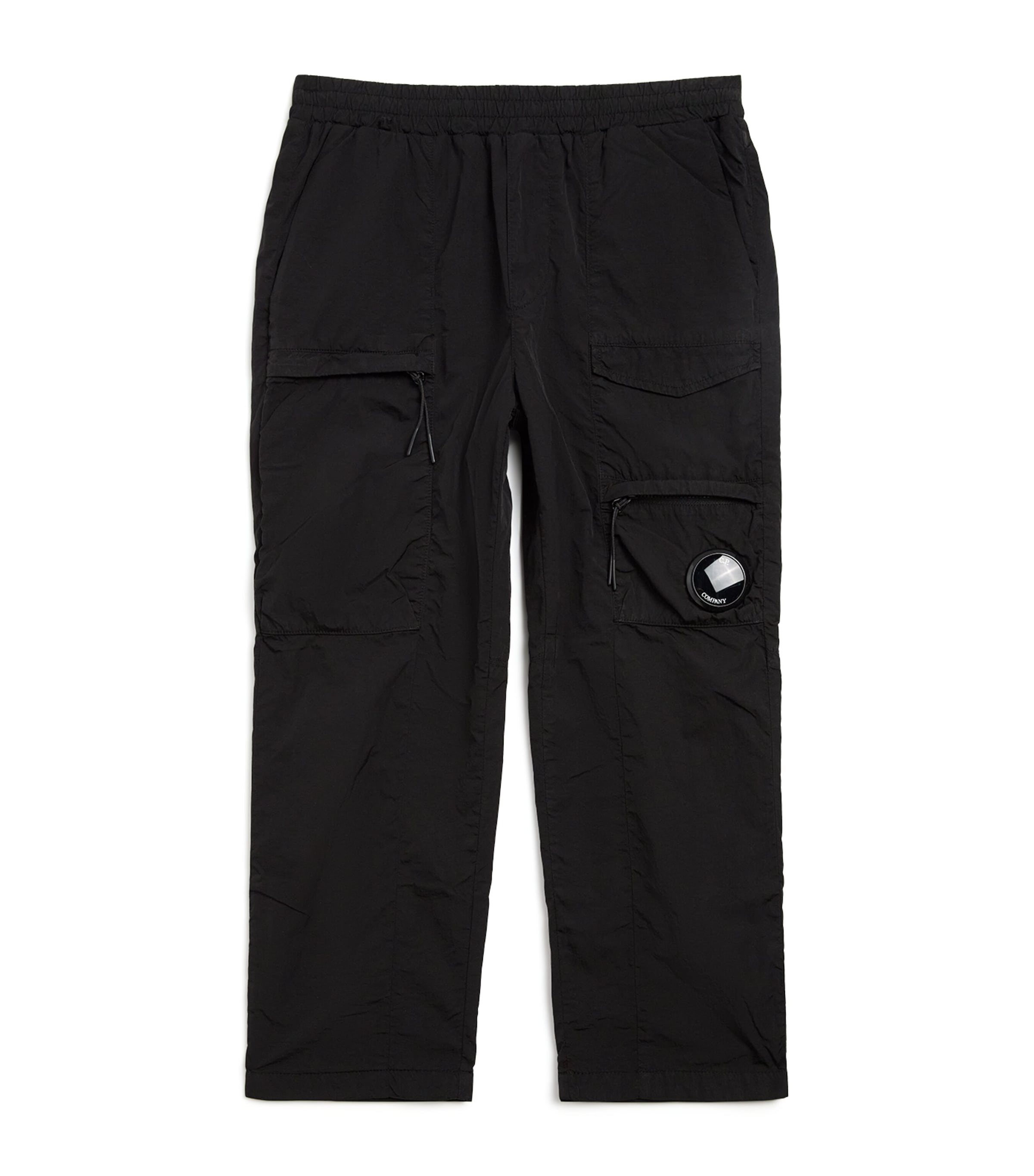 C.p. Company Kids' Cargo Trousers In Black
