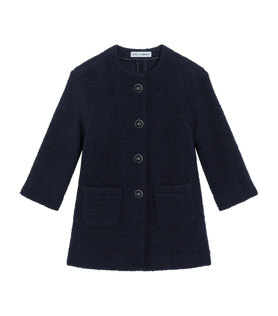 Virgin Wool-Blend Jacket (8-12 Years) B3895-NAVY BLUE Image 1