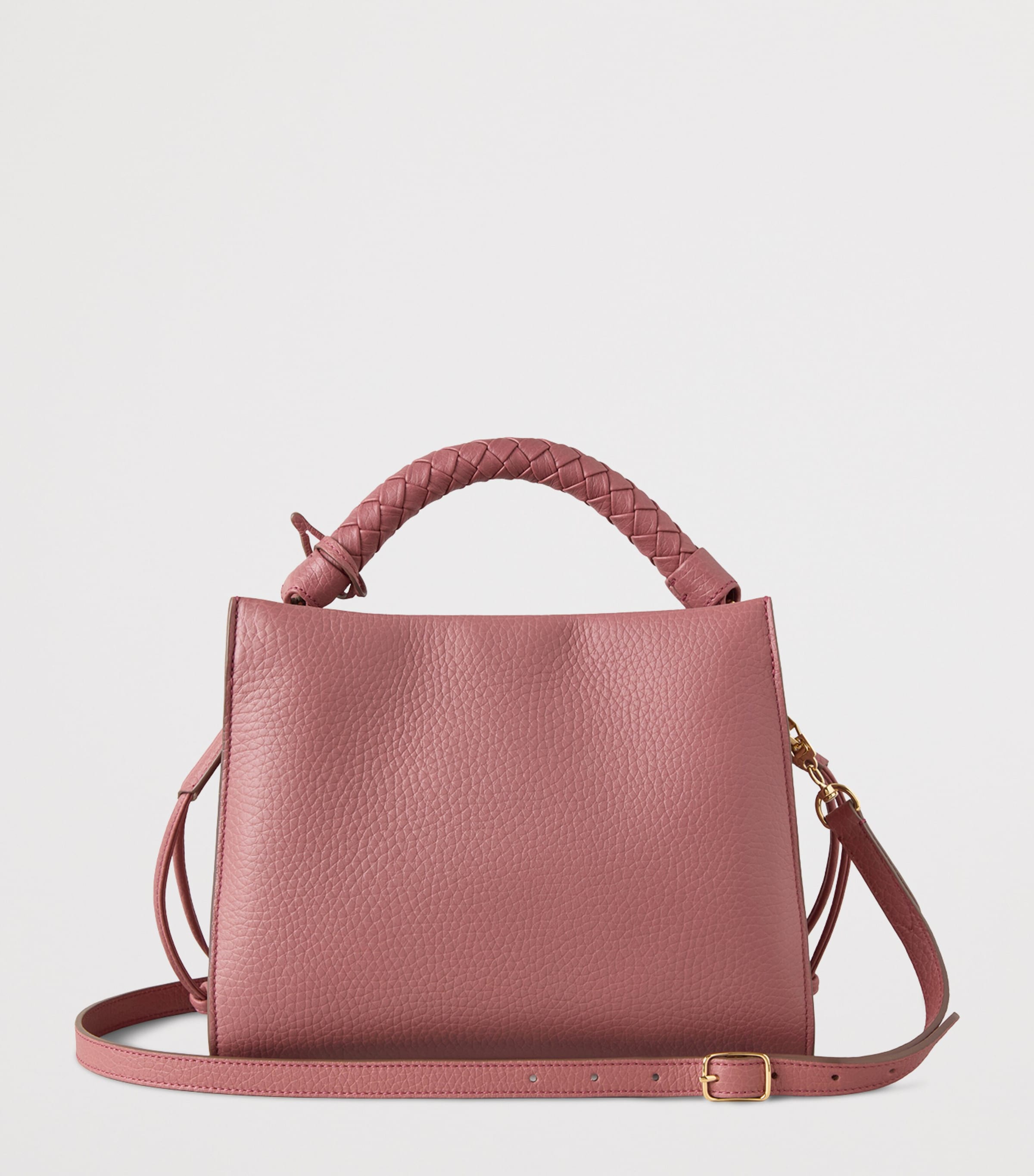 Mulberry Small Leather Iris Shoulder Bag Pink Scrumpy Image 4
