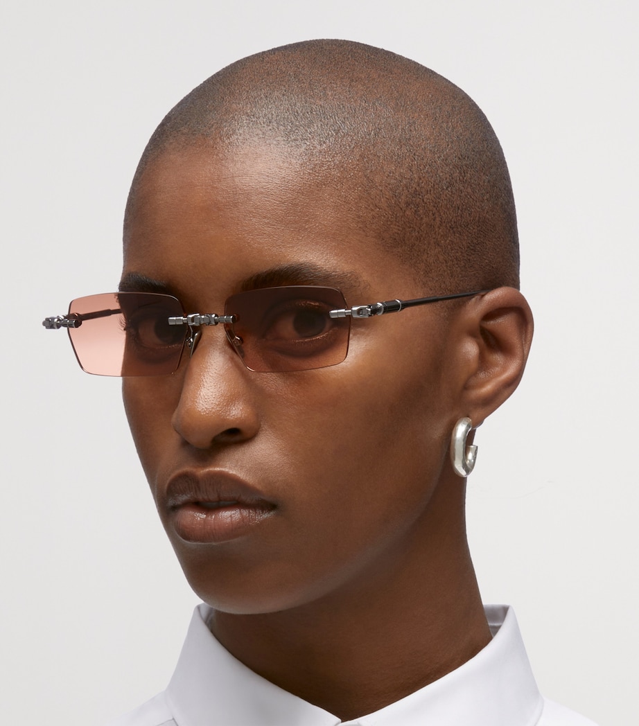 Kuboraum Metal Mask H61 Sunglasses Grad Brwn Orng Image 2