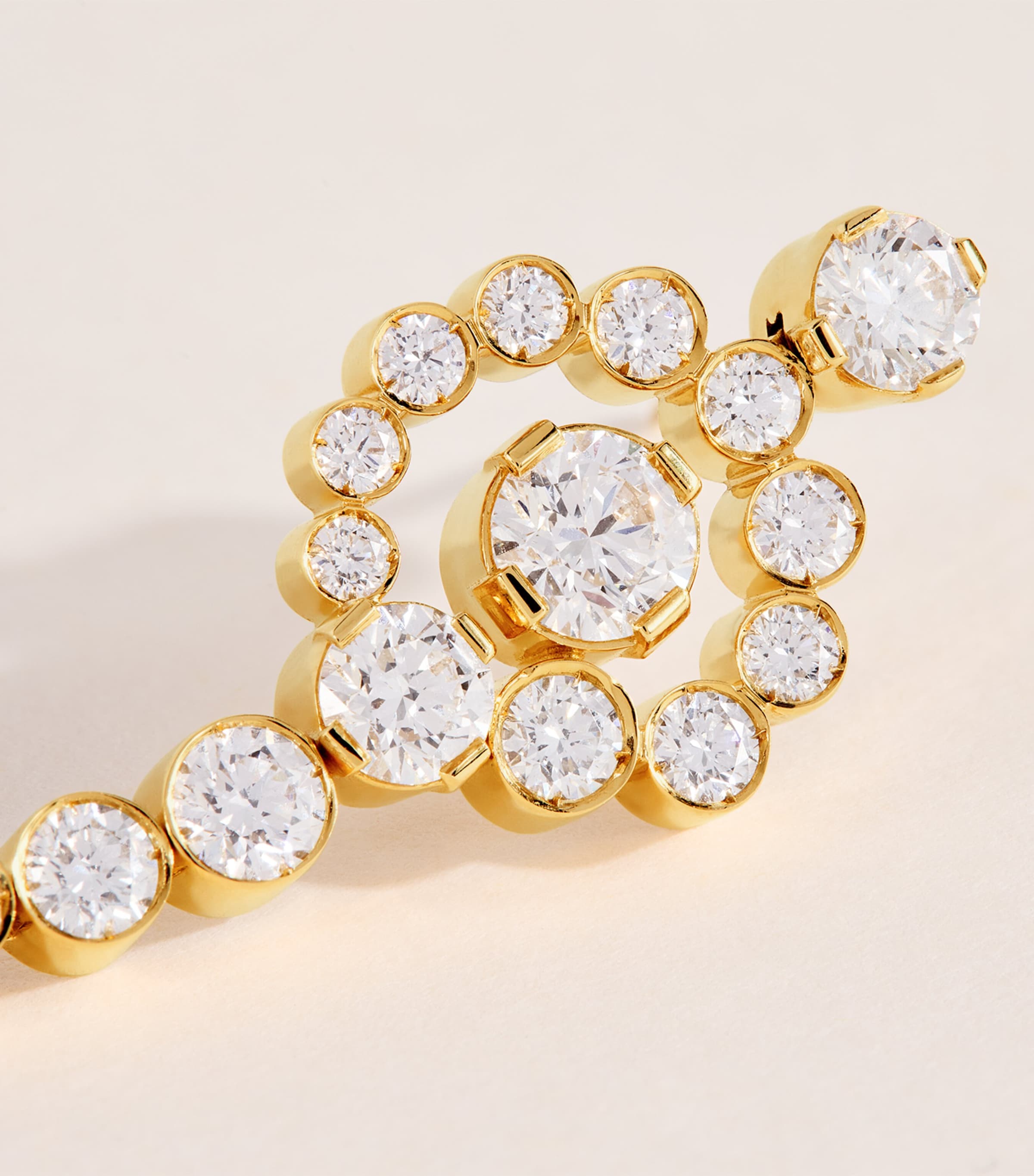 Sophie Bille Brahe Yellow Gold and Diamond Escargot de Rêve Earrings Yellow Gold Image 5