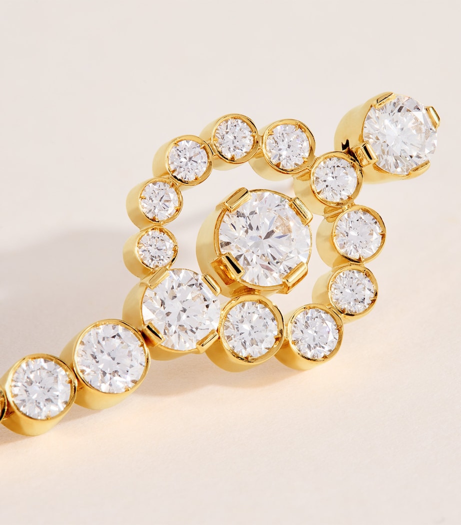 Sophie Bille Brahe Yellow Gold and Diamond Escargot de Rêve Earrings Yellow Gold Image 5