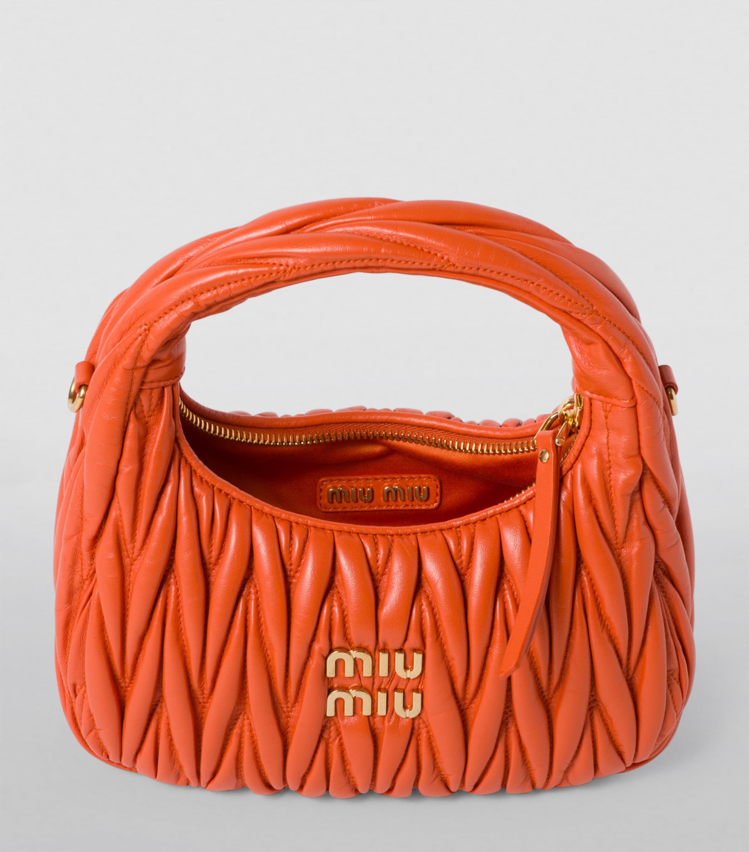 Miu Miu Small Matelassé Leather Wander Top-Handle Bag Image 2