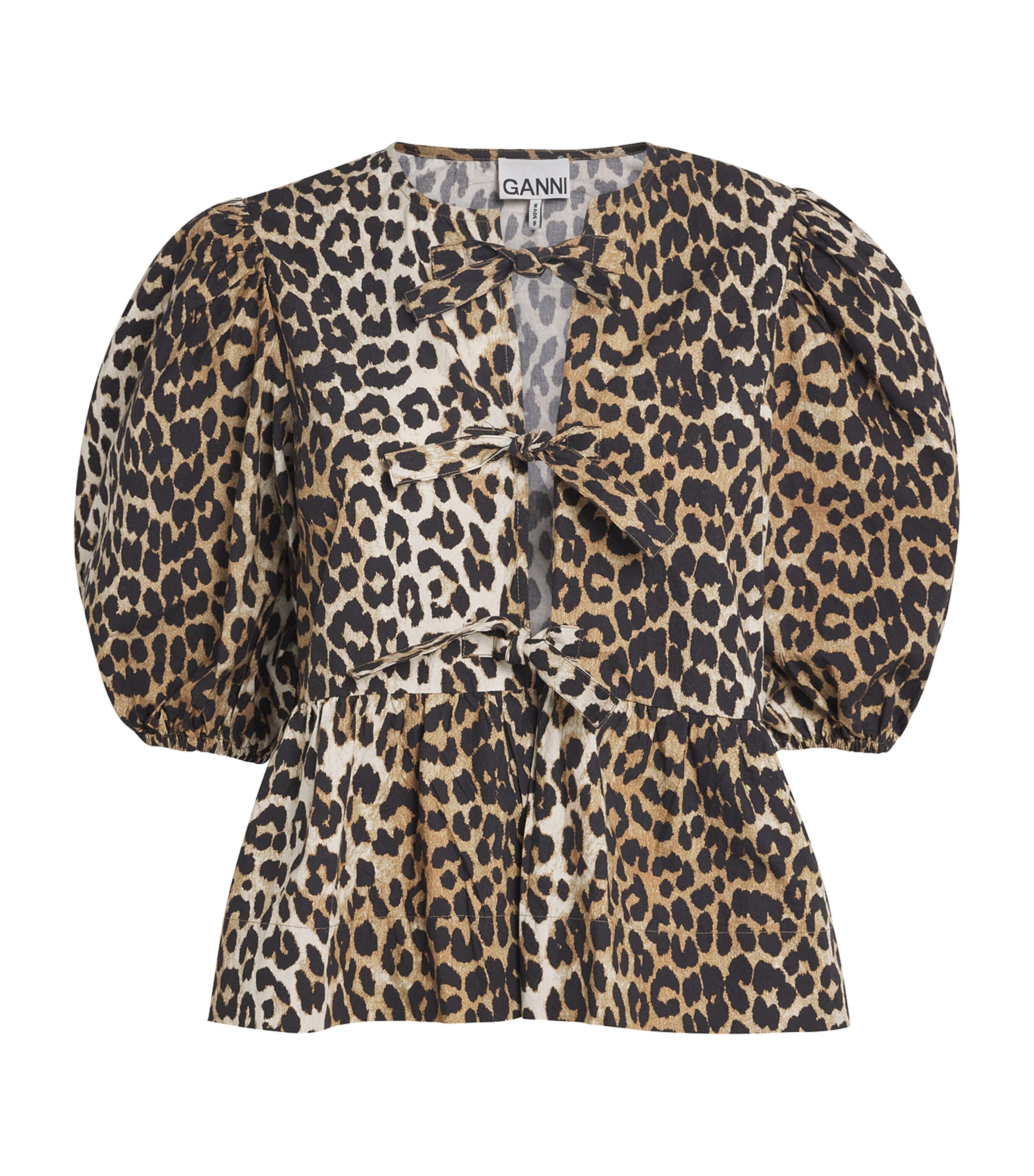 GANNI Organic Cotton Peplum Blouse | Women Clothing | Tops | Shirts & Blouses | Designers | Ganni