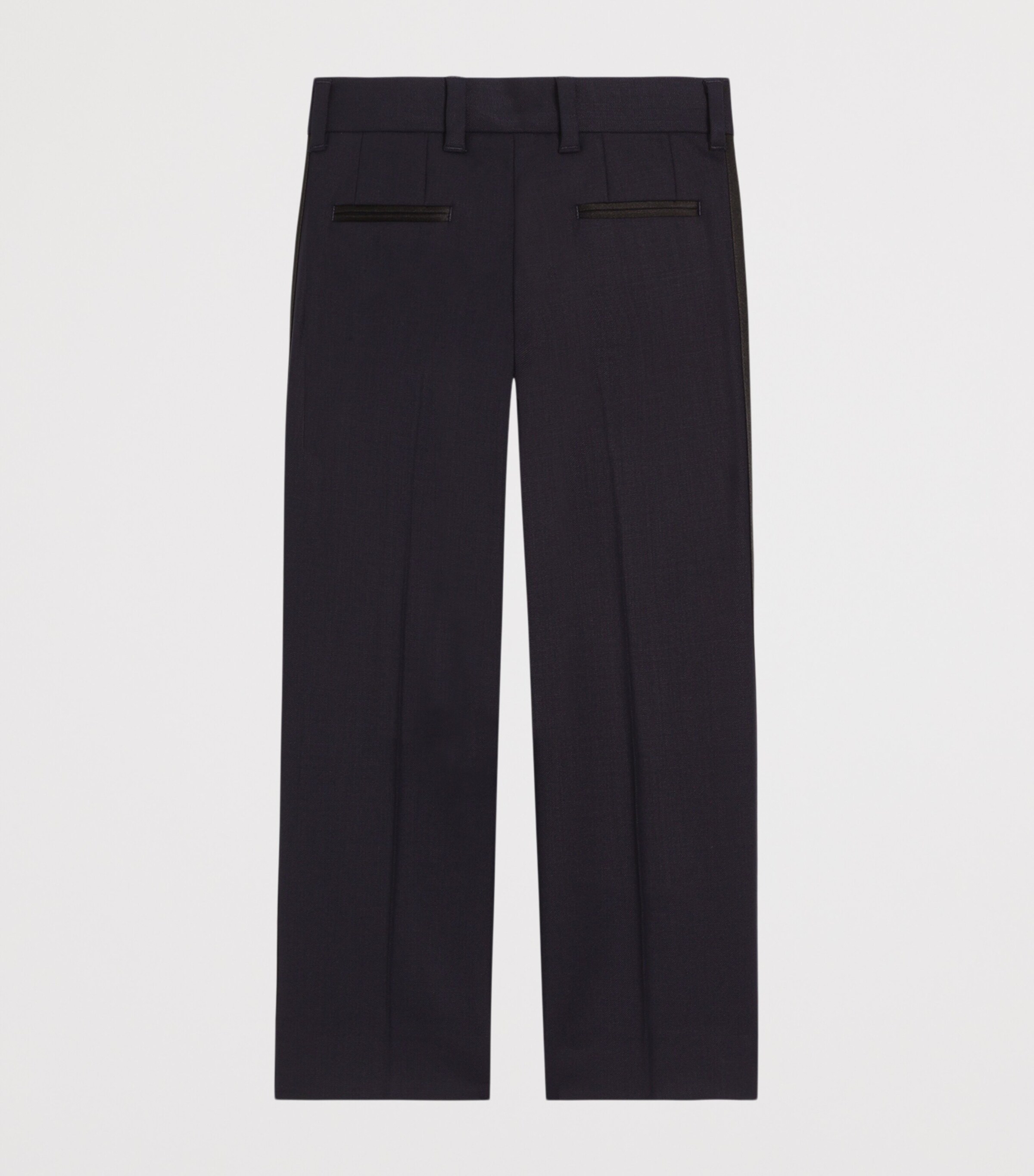 Dolce&Gabbana Kids Stretch-Wool Straight Trousers (8-14 Years) Dark Blue Image 2