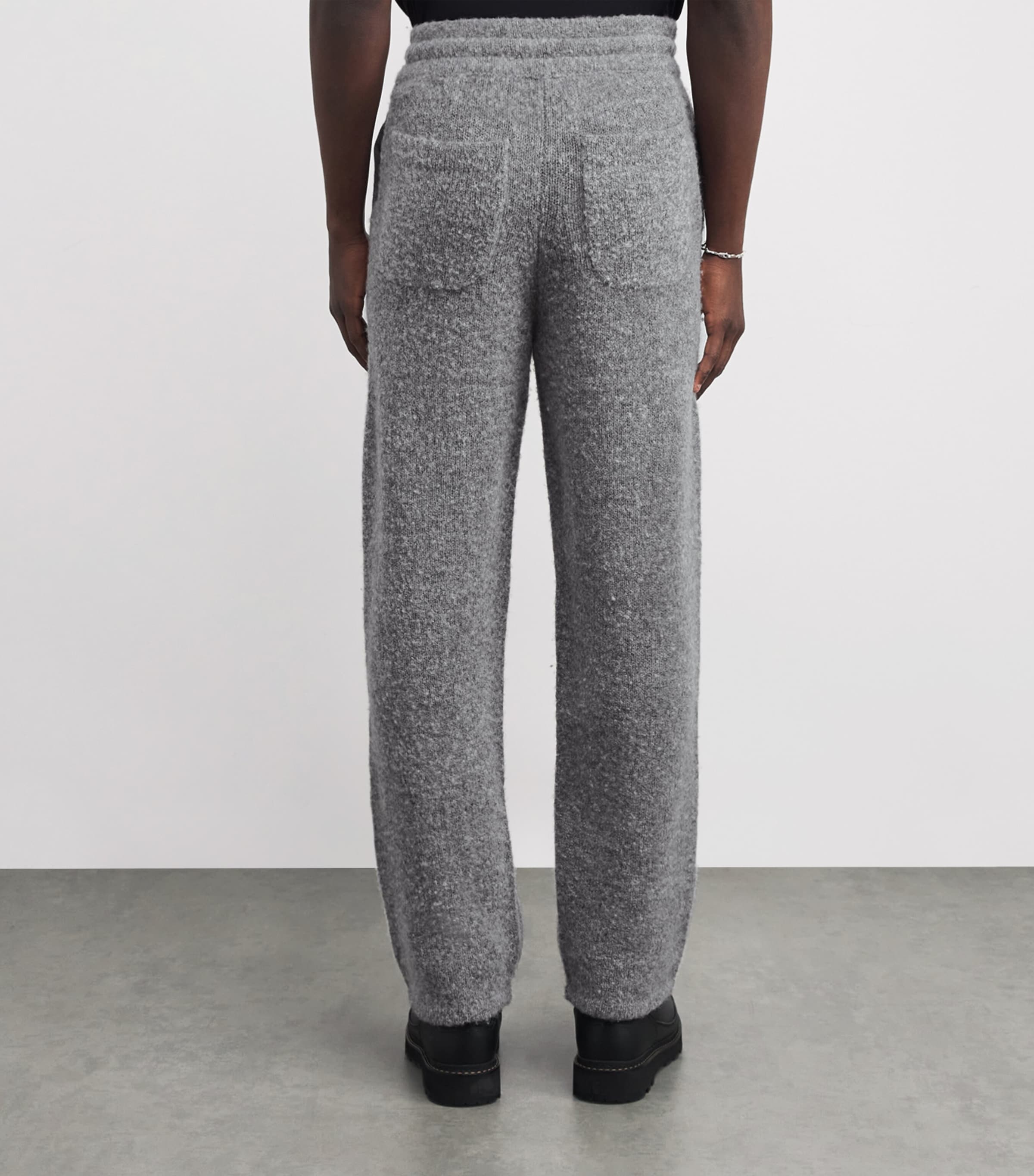 Wool-Blend Logo Sweatpants GREY MARL 210 Image 4