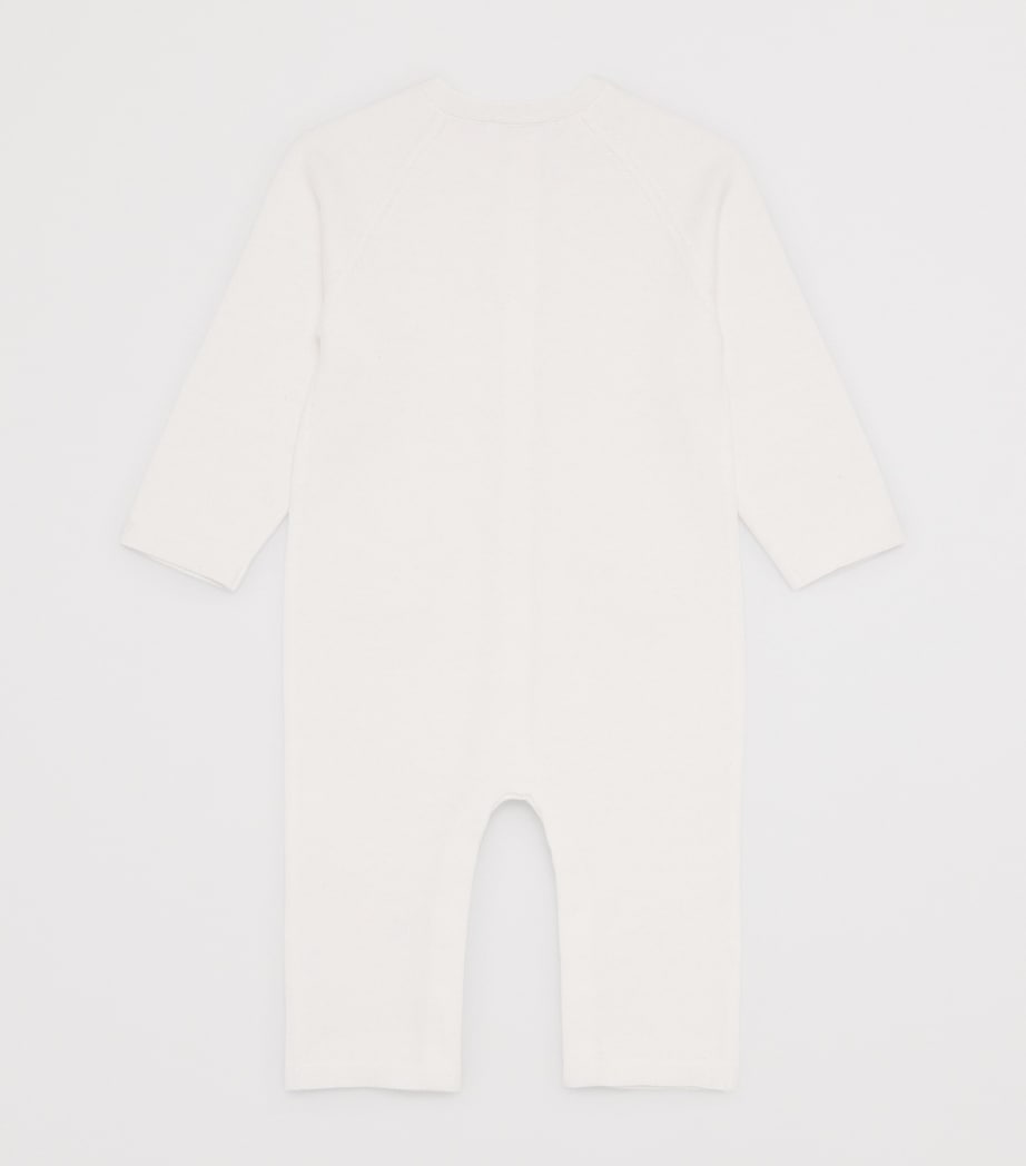 Cotton Rabbit Jacquard Playsuit (1-24 Months) 13NACRE Image 2