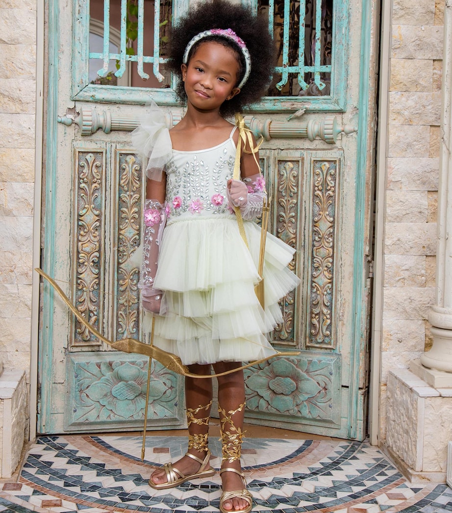 Tutu Du Monde Ruffled Marina Fleur Dress (2-11 Years) Fod Green Image 2