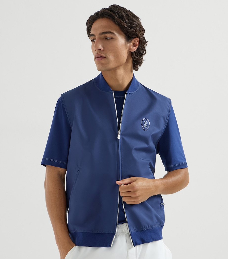 Brunello Cucinelli Mens Technical Crest Gilet Image 3